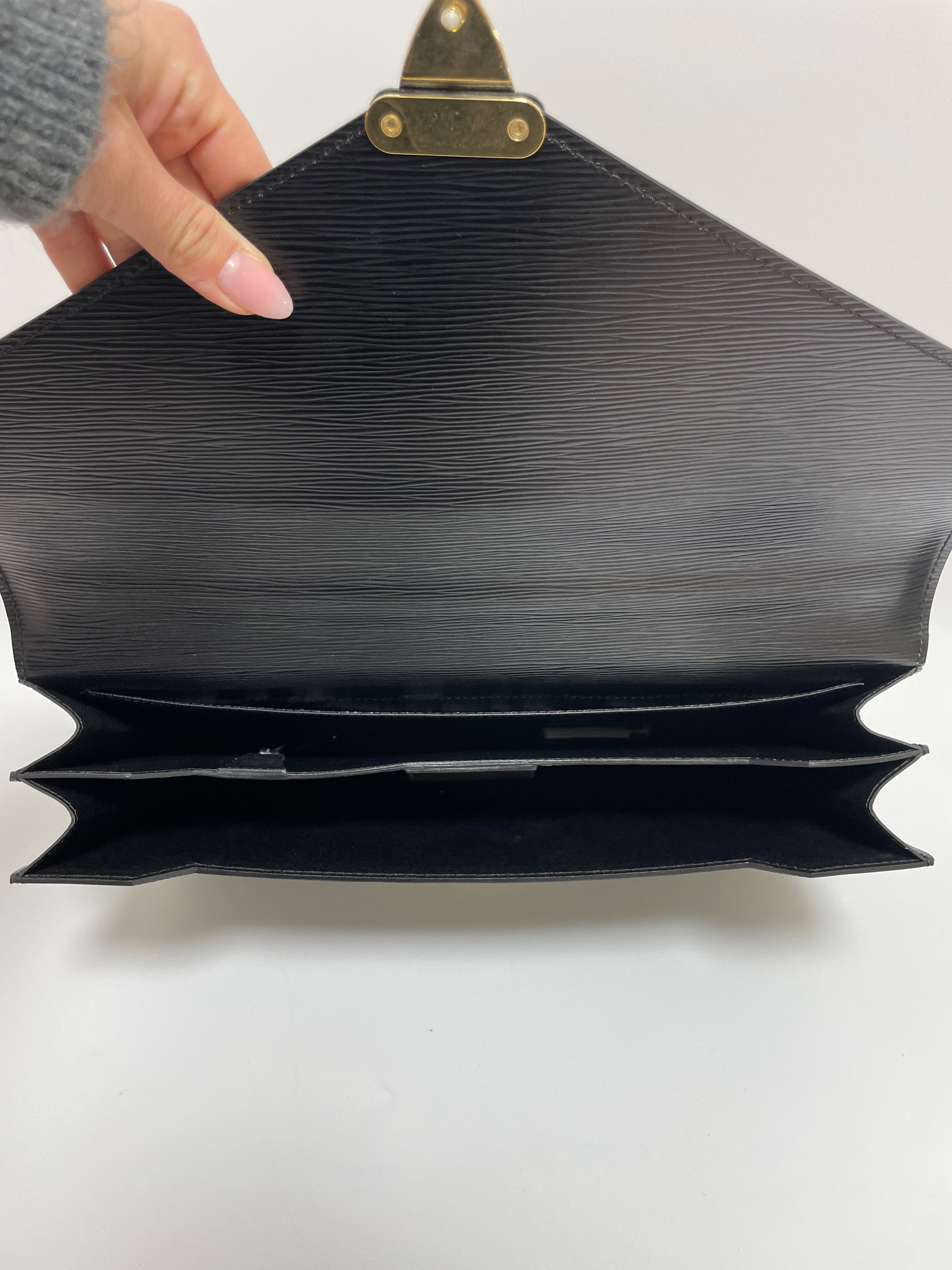 Louis Vuitton Briefcase Serviette Ambassadeur Epi Black Used