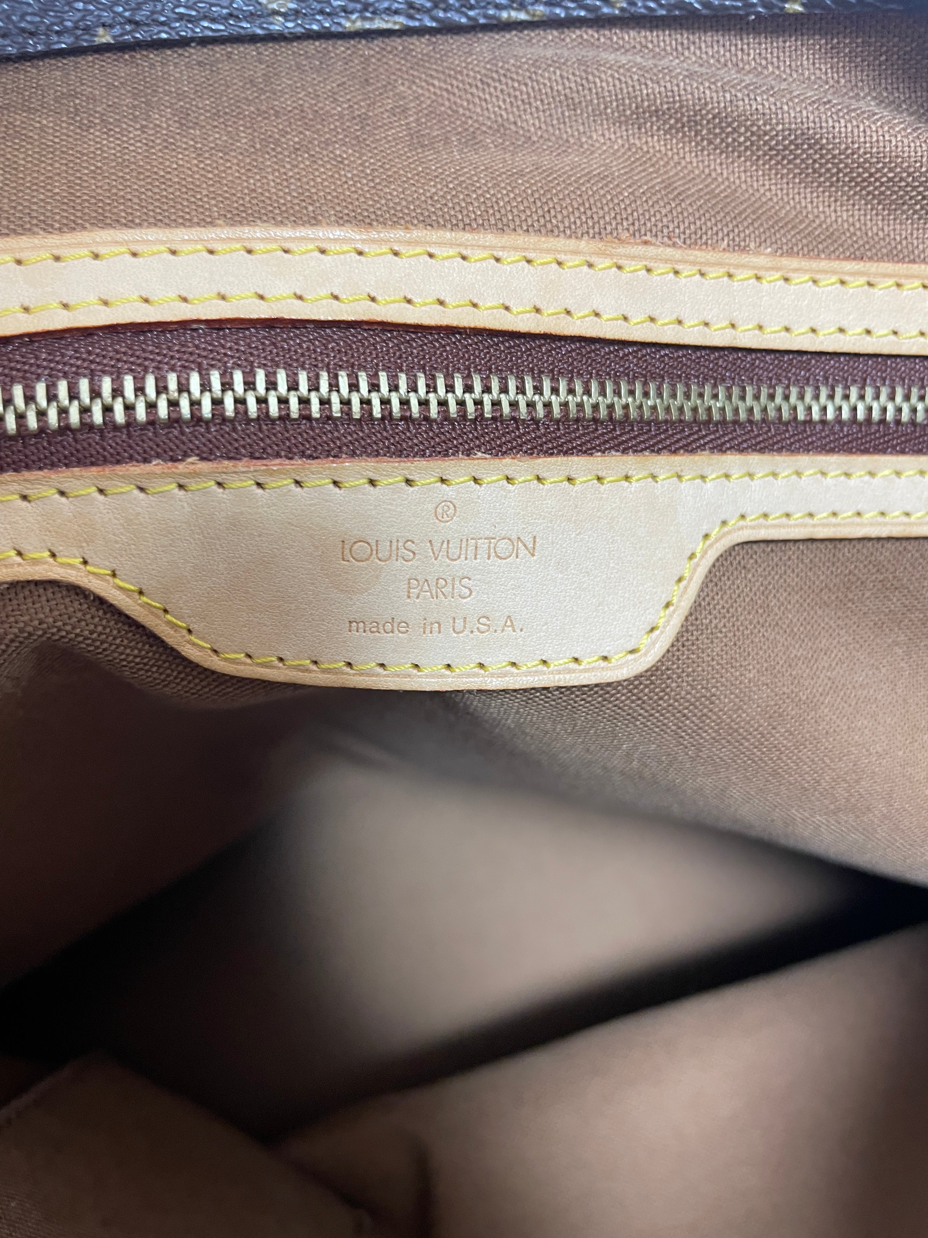 Louis Vuitton Cabas Mezzo Shoulder Bag Used