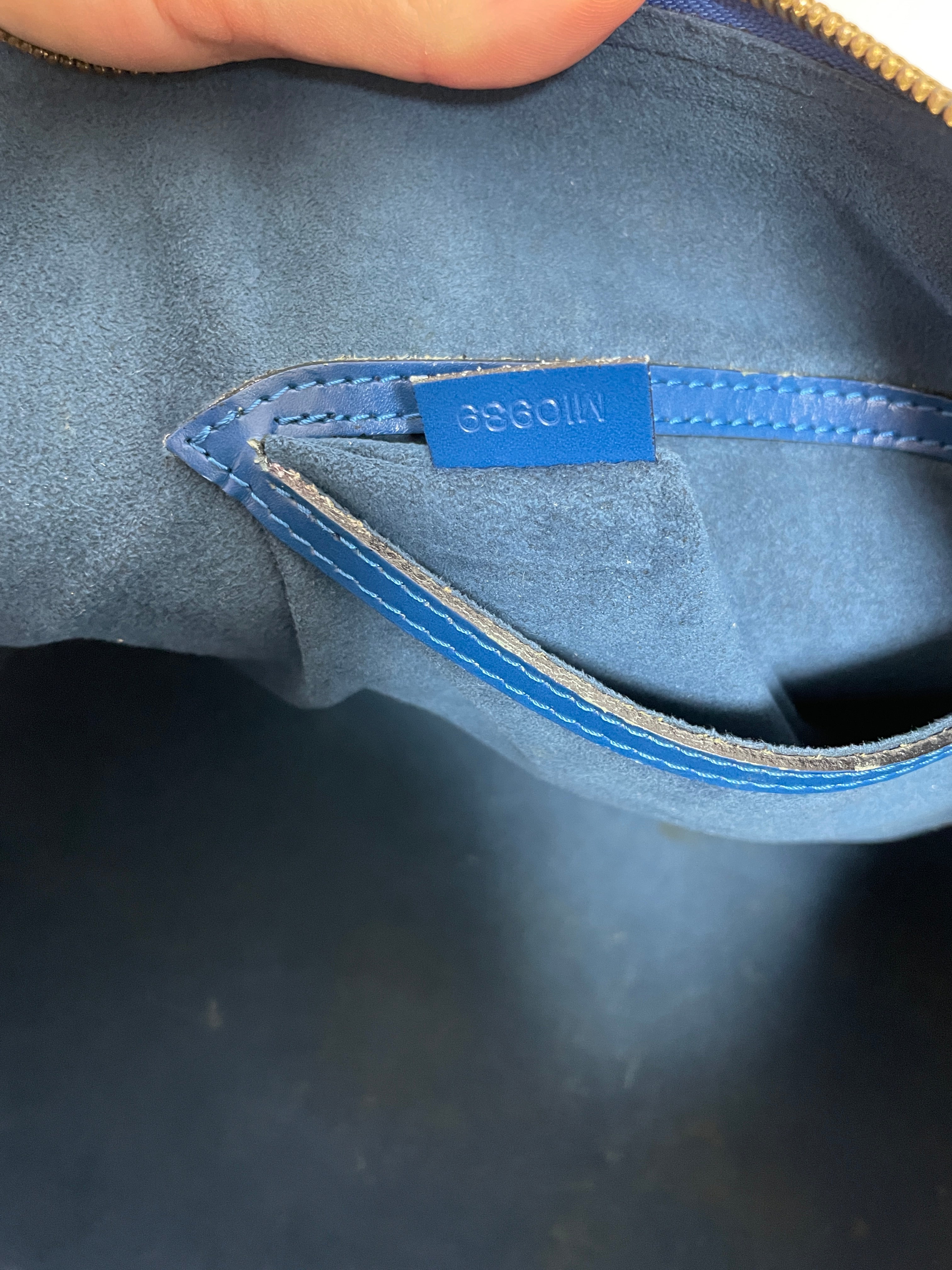 Louis Vuitton Alma Epi Blue Used