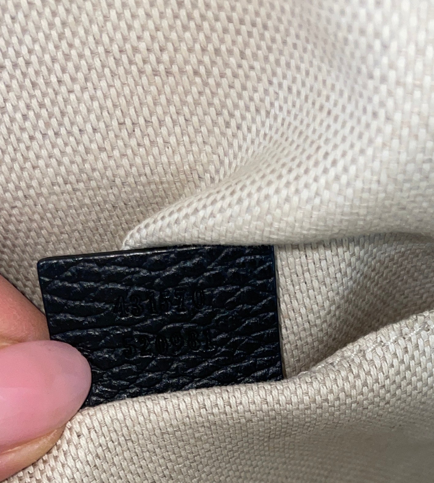 Gucci soho Small Backpack Black Used