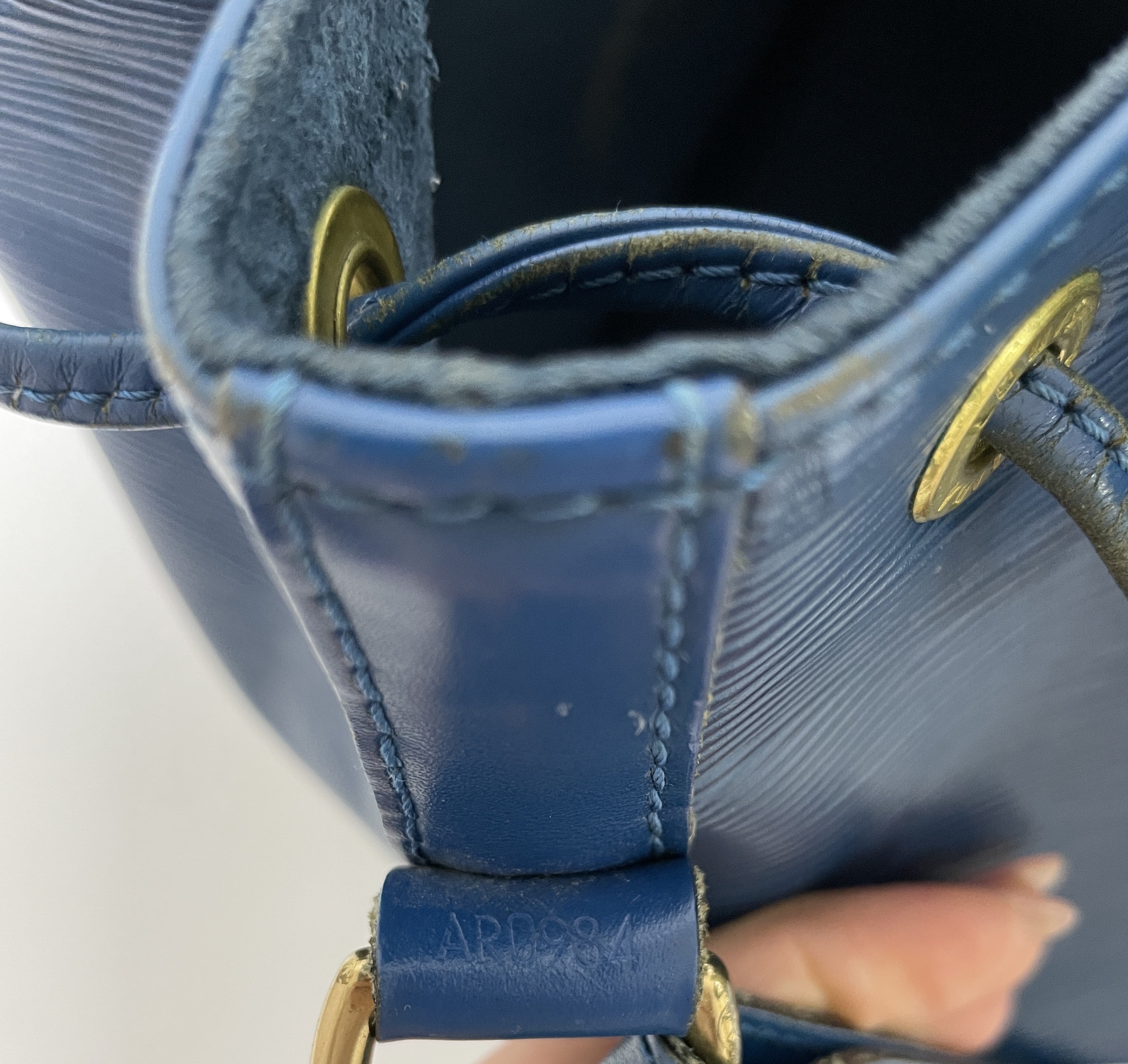Louis Vuitton Epi Noe PM Soulder Bag Blue Used