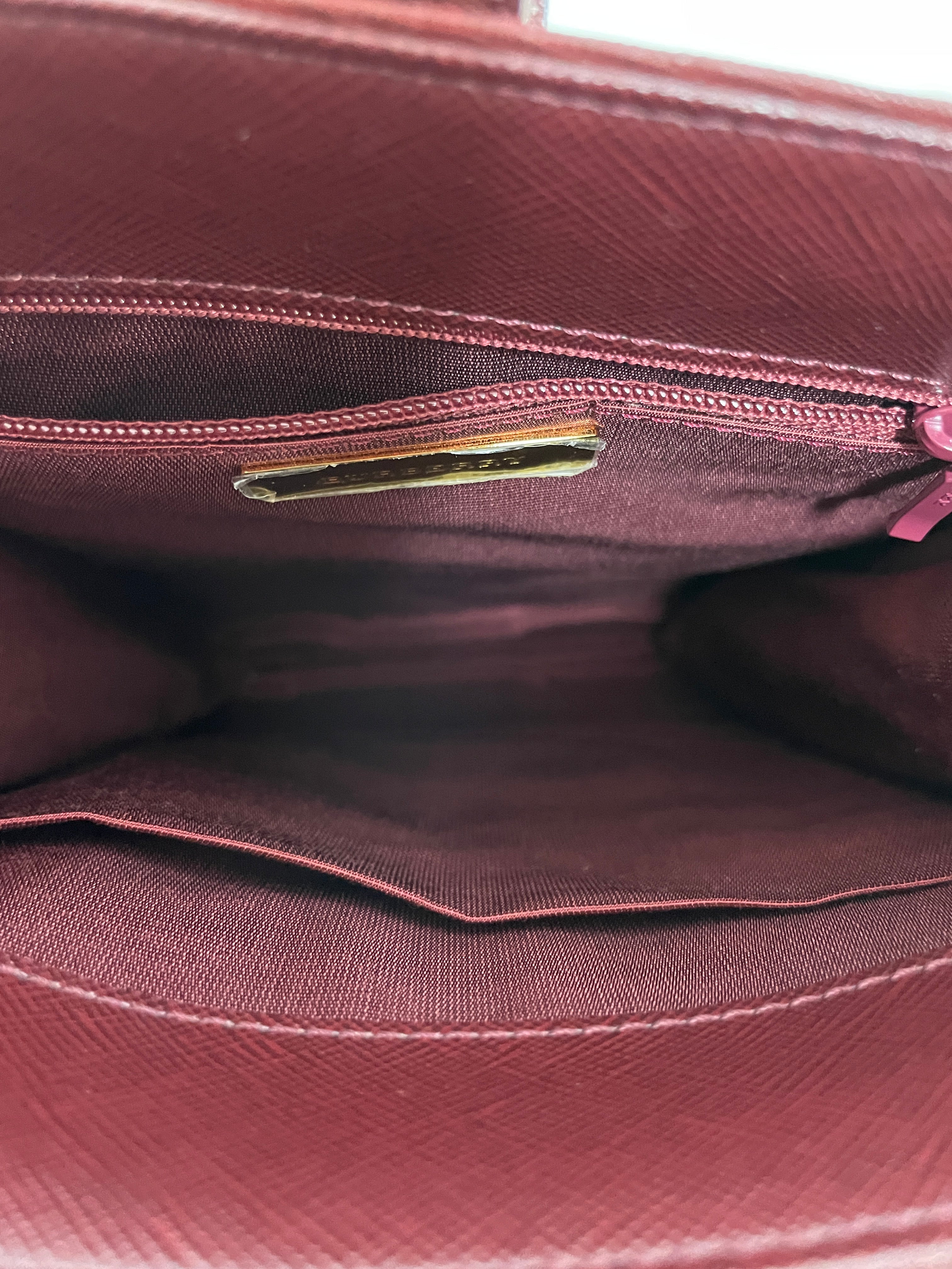 Burberry Shoulder Bag Wine color and beige Used