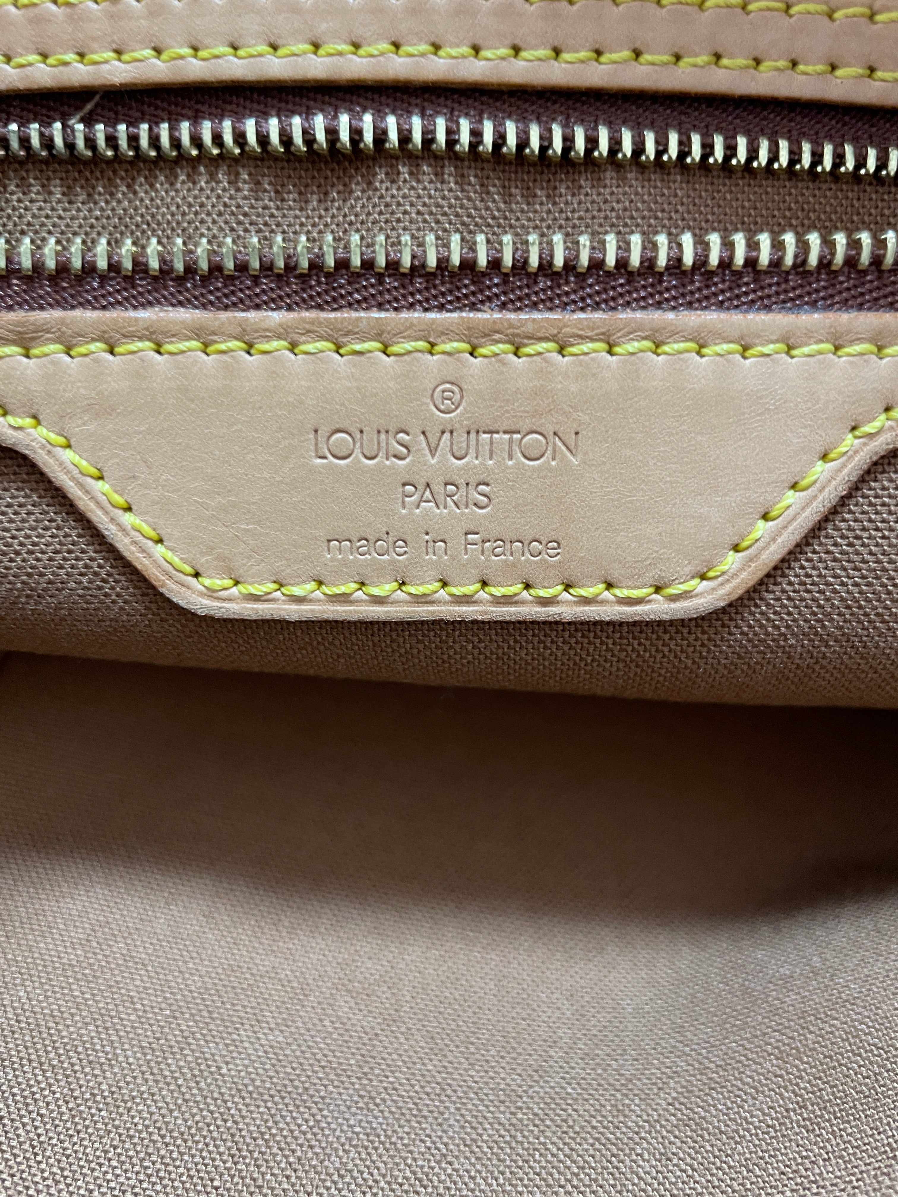 Louis Vuitton Cabas Mezzo Shoulder Tote Bag Used