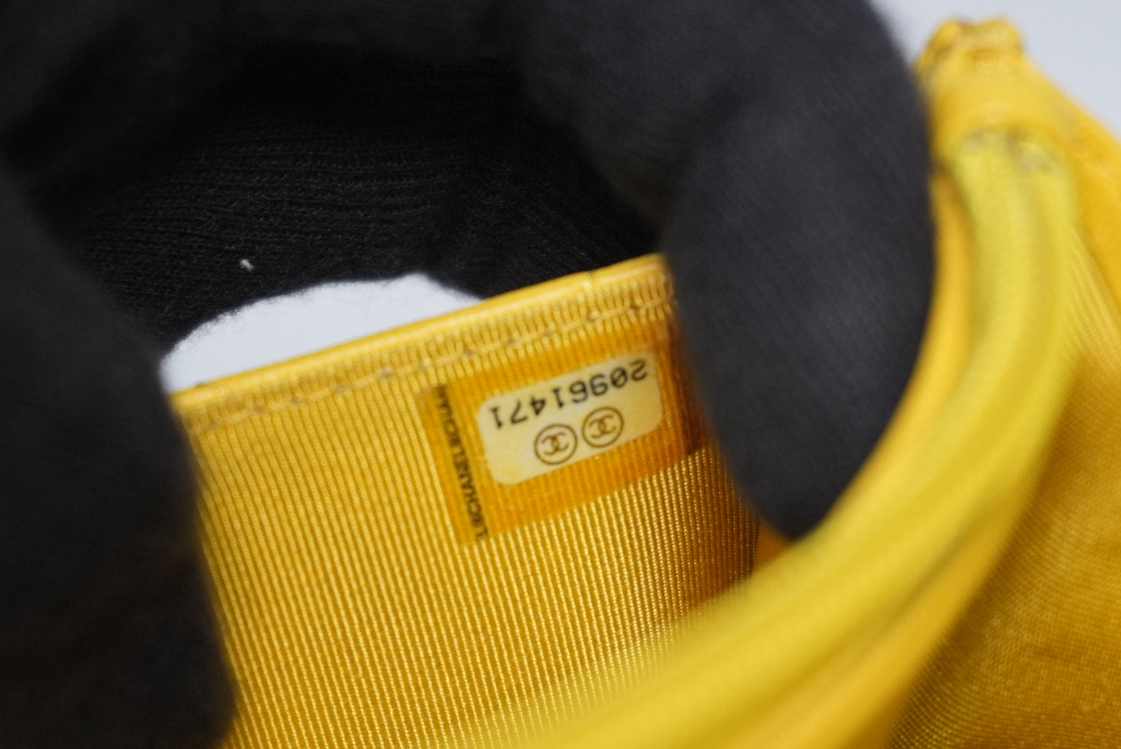 Chanel Wallet On Chain Yellow Used