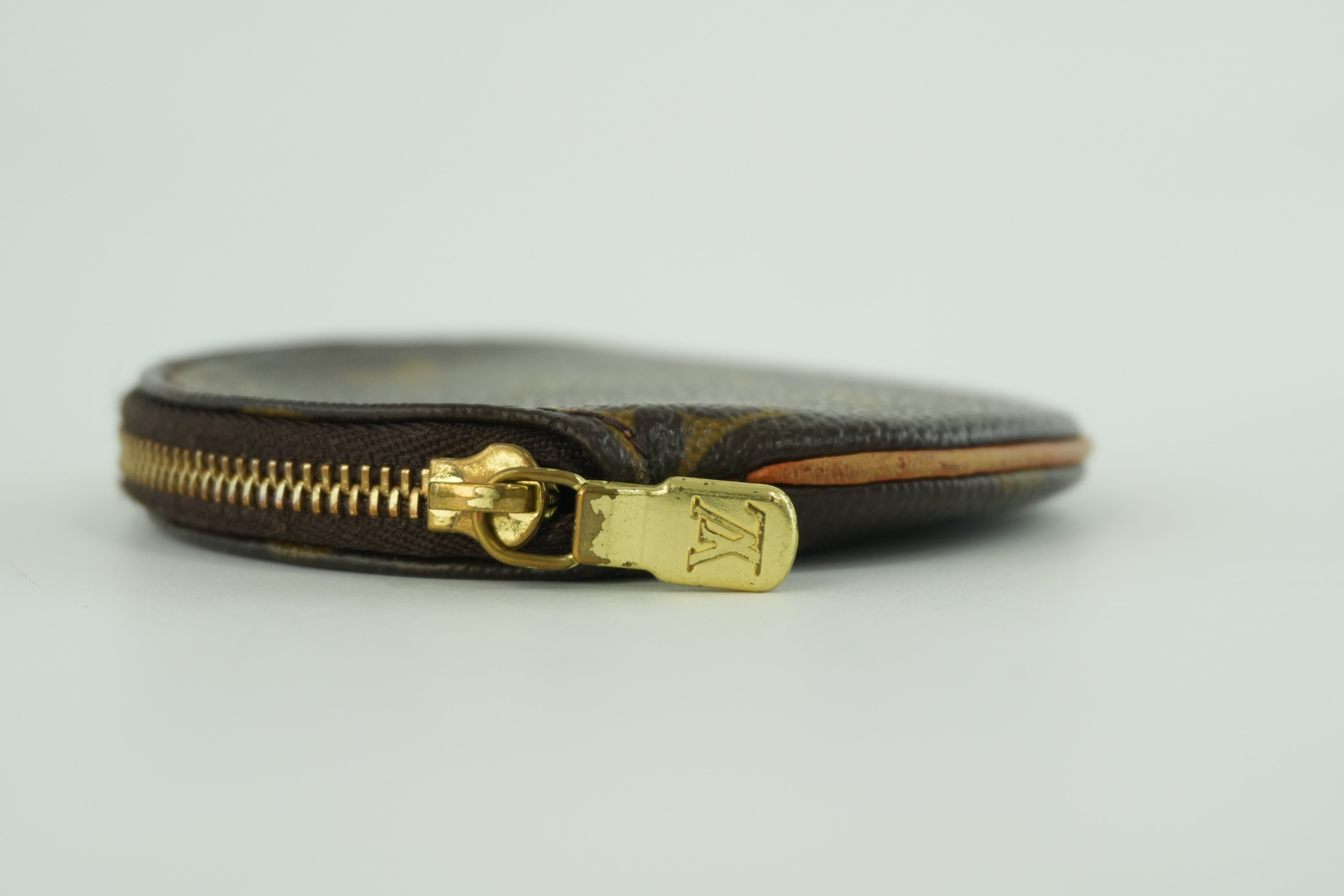 Louis Vuitton Monogram Round Coin Purse Used