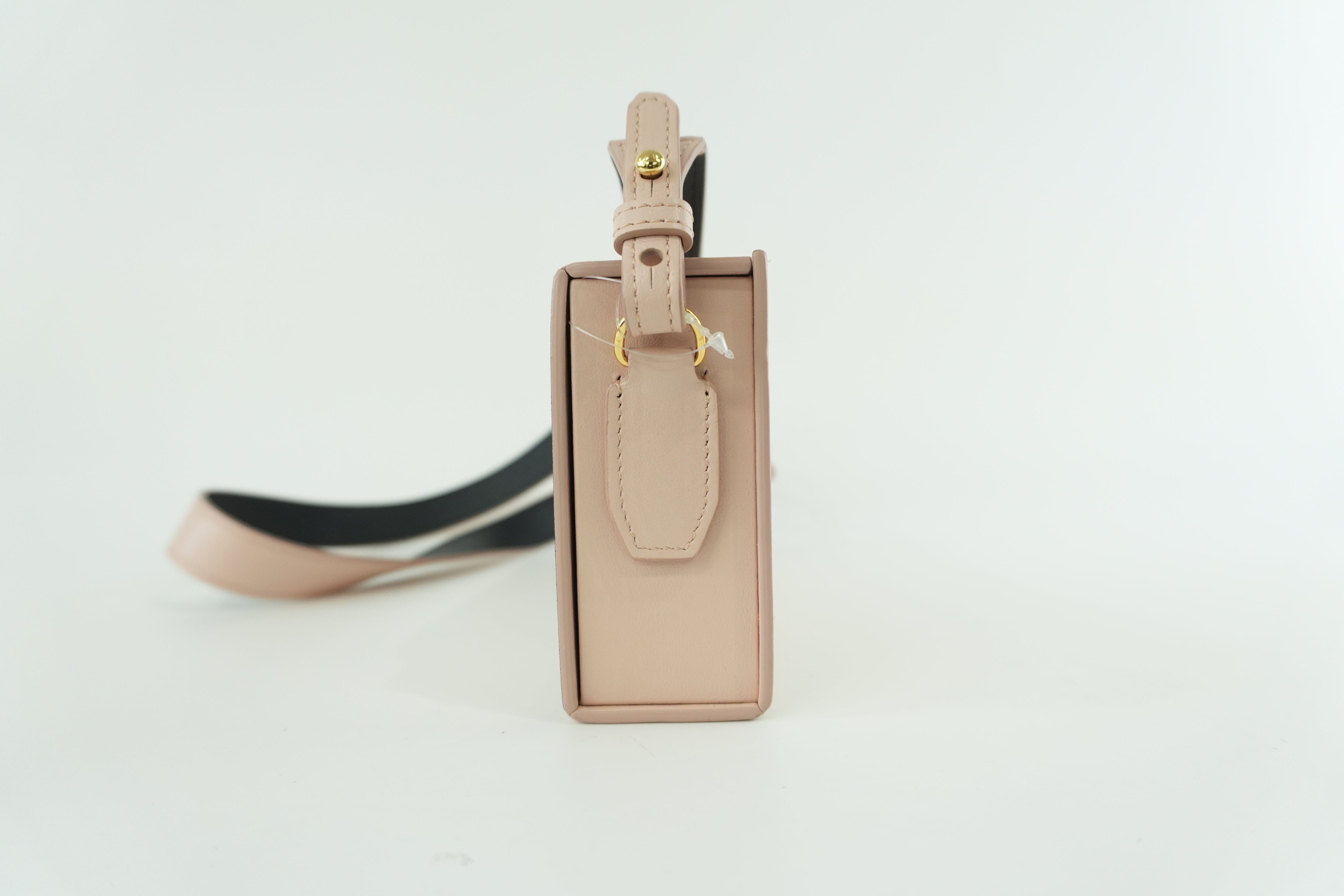 Fendi Horizontal Pink Box Clutch Used