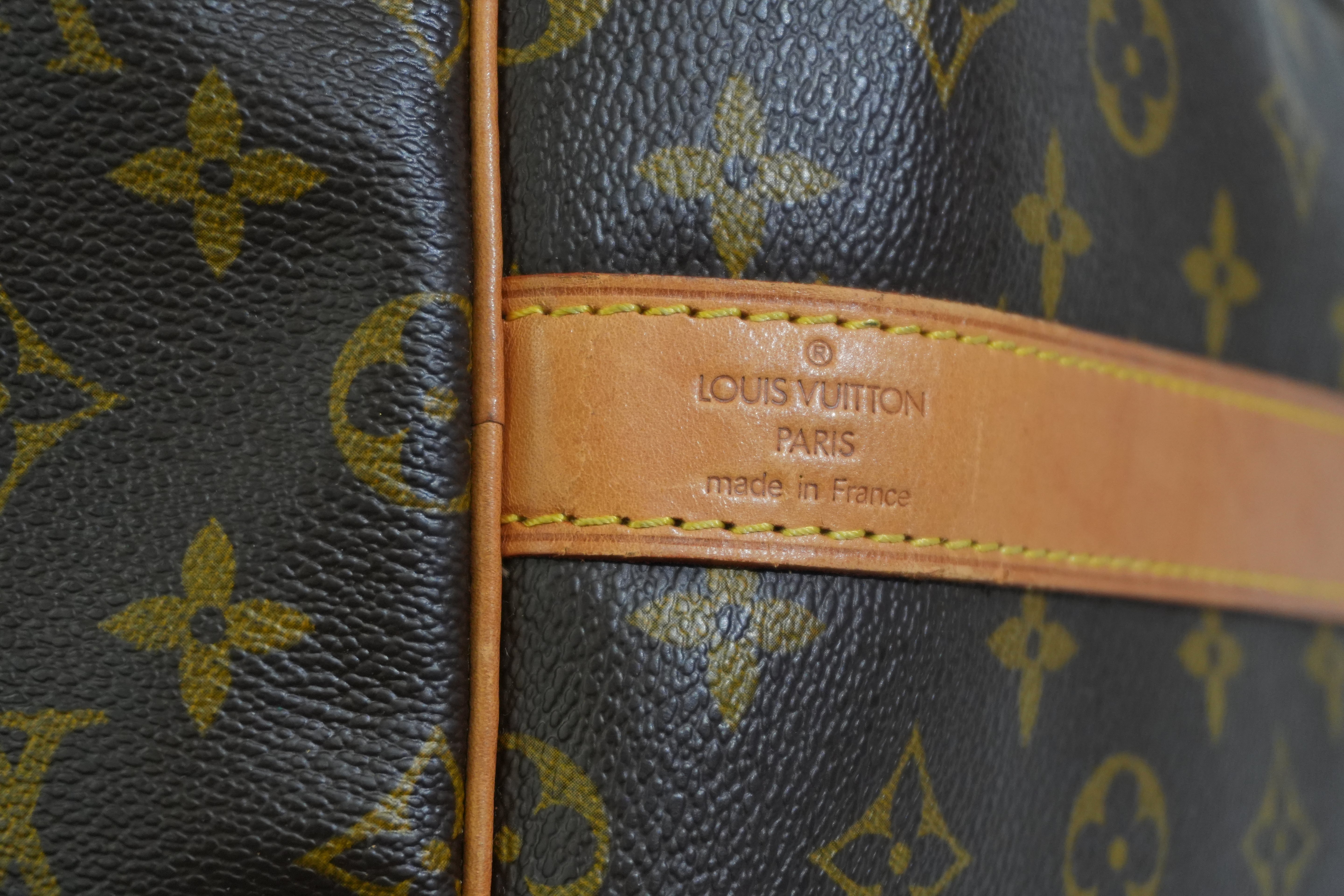 Pre-owned Louis Vuitton Monogram Keepall Bandouliere 55 Duffle Travel Bag