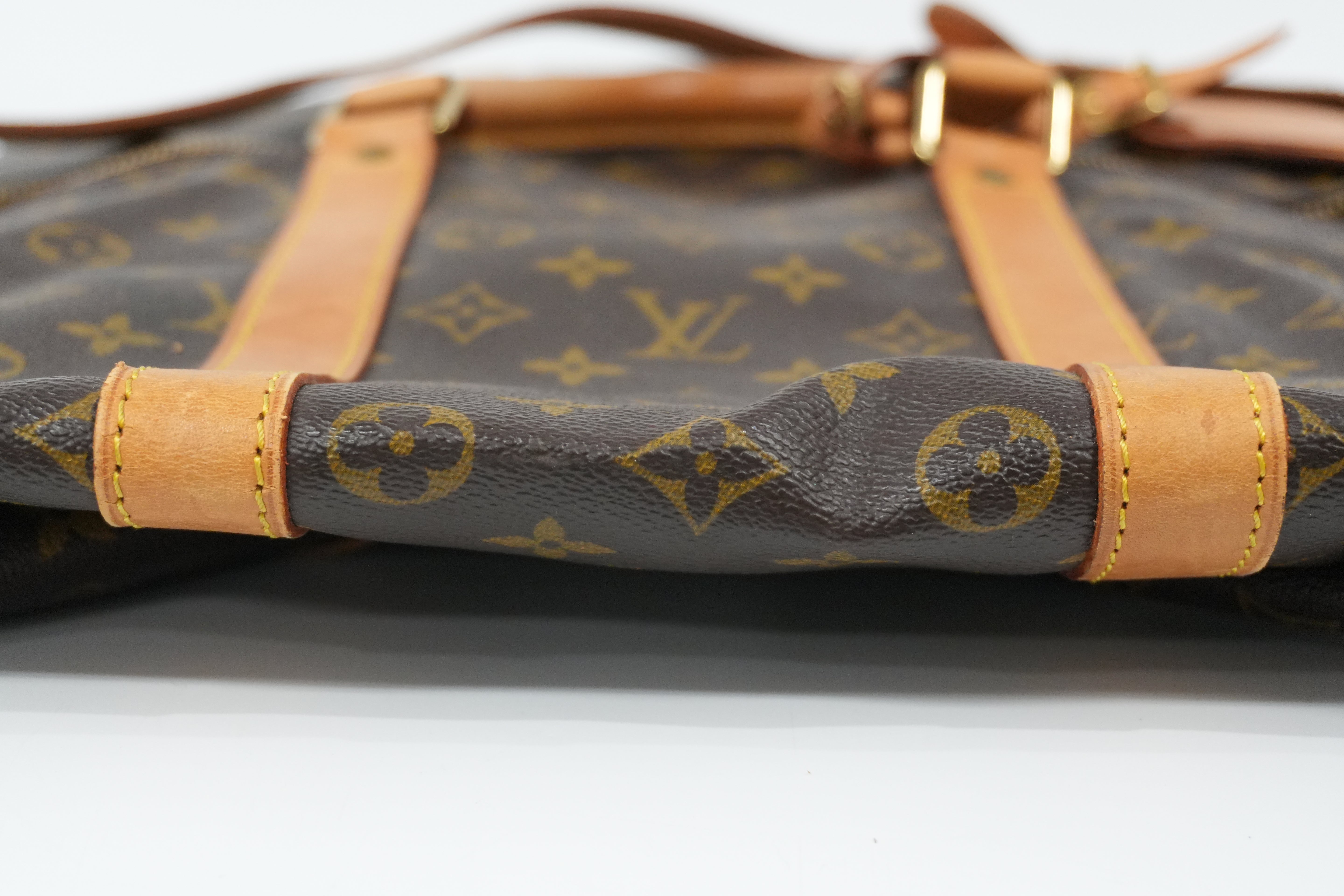 Pre-owned Louis Vuitton Monogram Keepall Bandouliere 55 Duffle Travel Bag