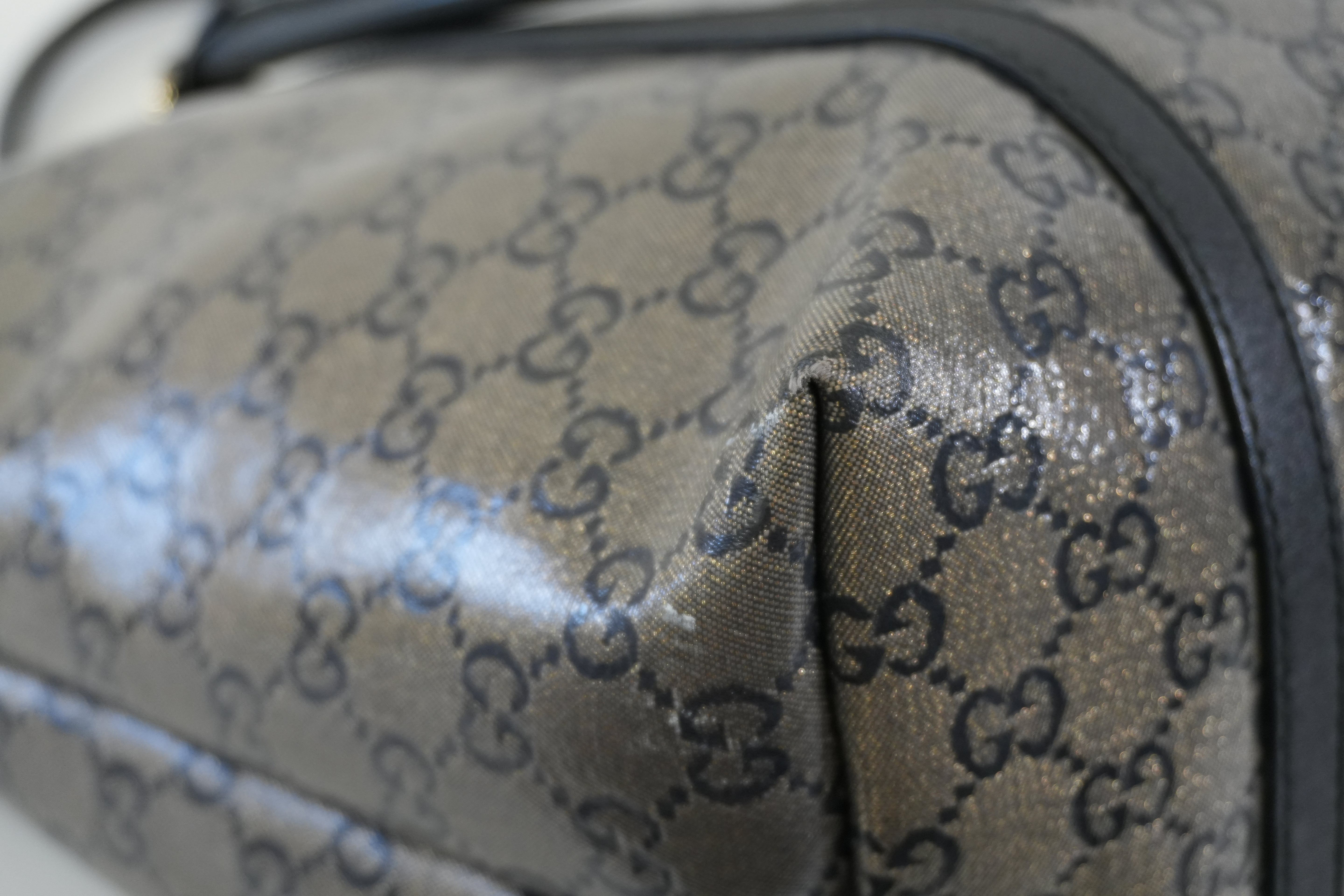 Pre-owned Gucci Joy Tote Bag Black and Silver