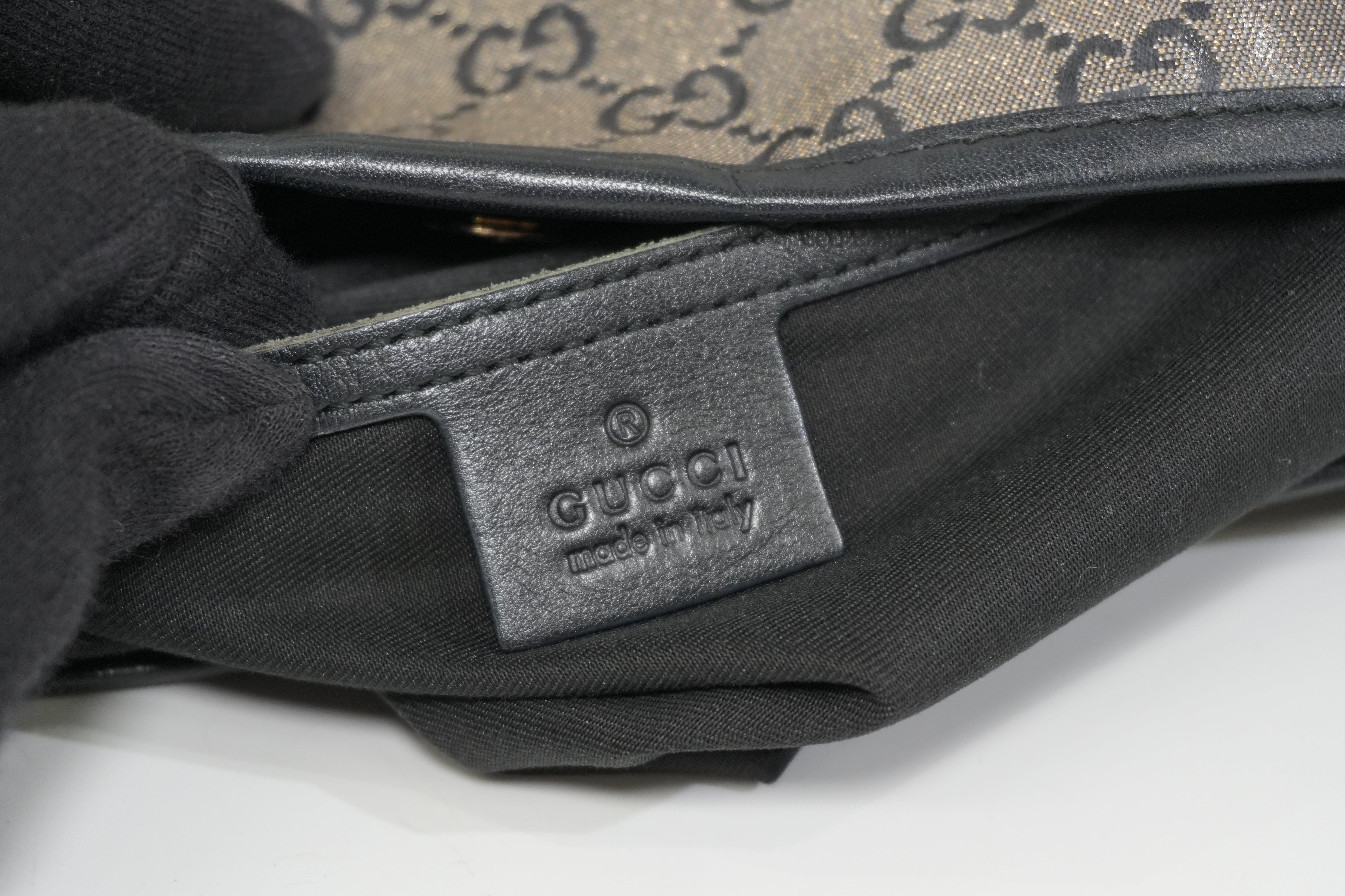 Pre-owned Gucci Joy Tote Bag Black and Silver