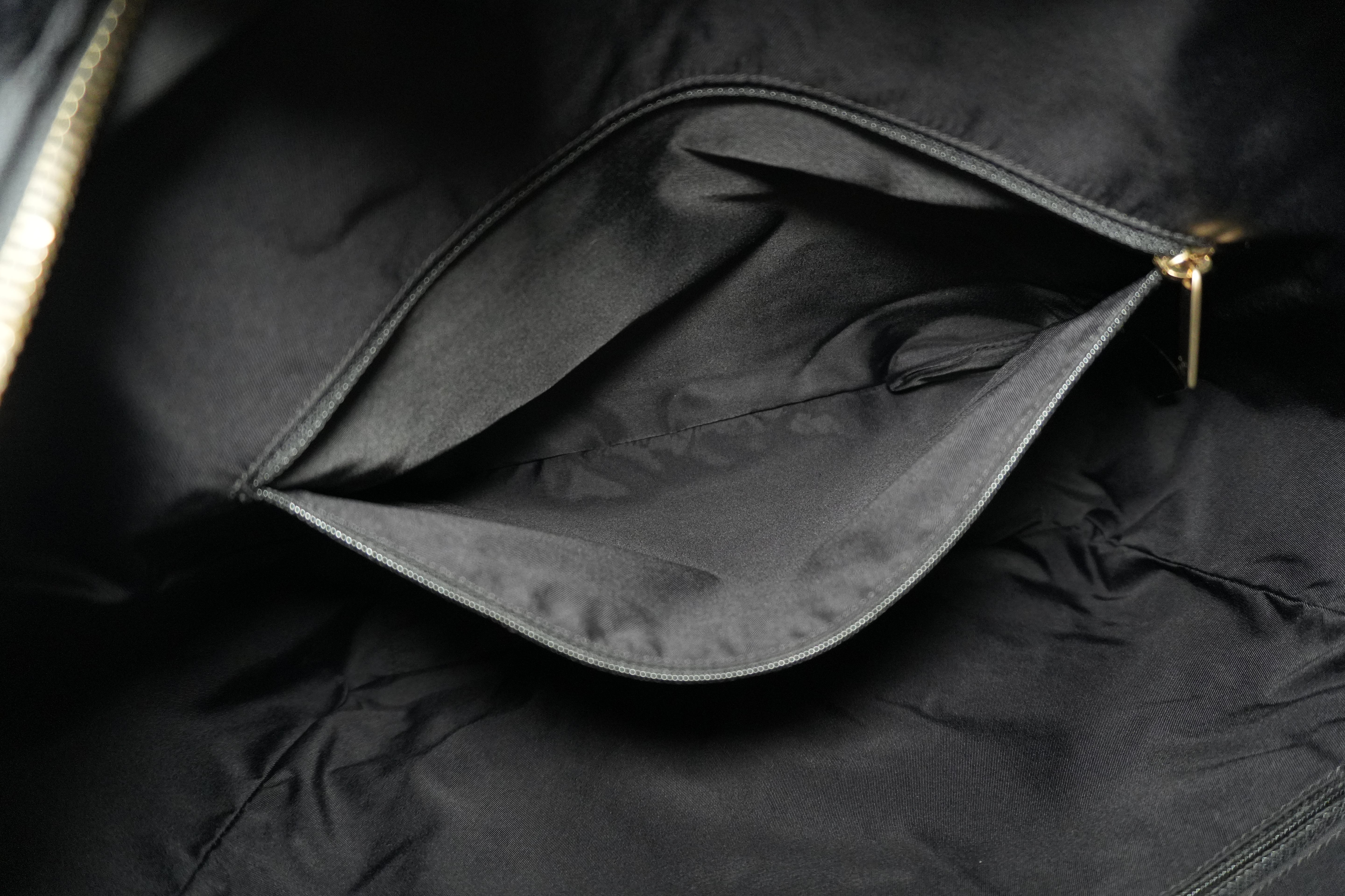 Pre-owned Chanel Nylon Travel Tote Bag Black