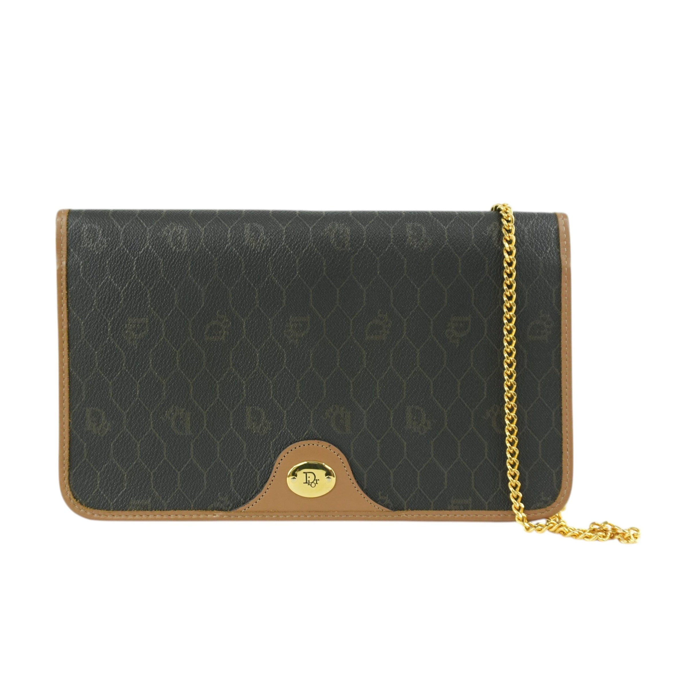 Pre-owned Christian Dior Clutch Bag Brown