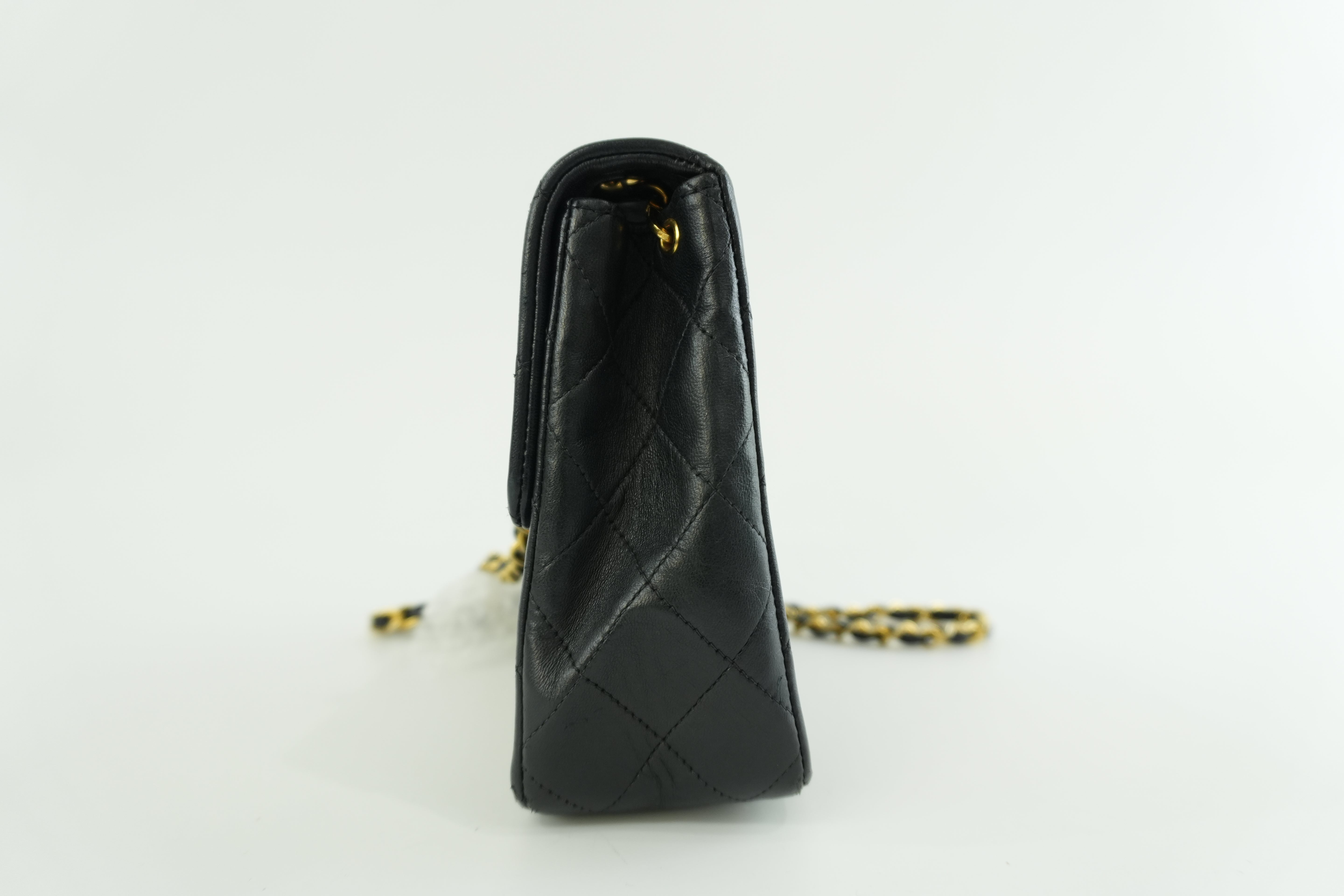 Chanel Flap Shoulder Bag Black Used
