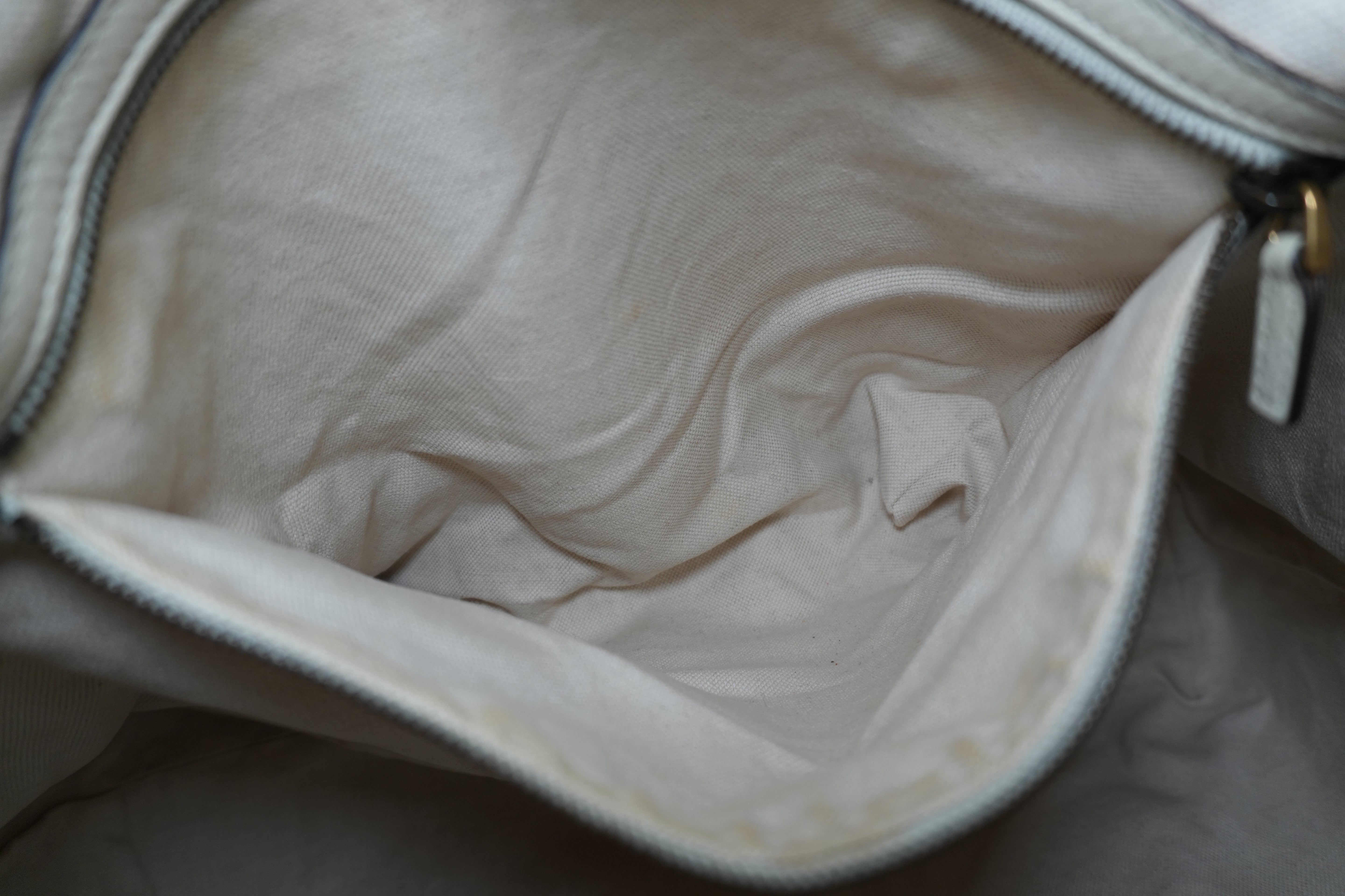 Pre-owned Gucci Interlocking G Tote Bag Ivory