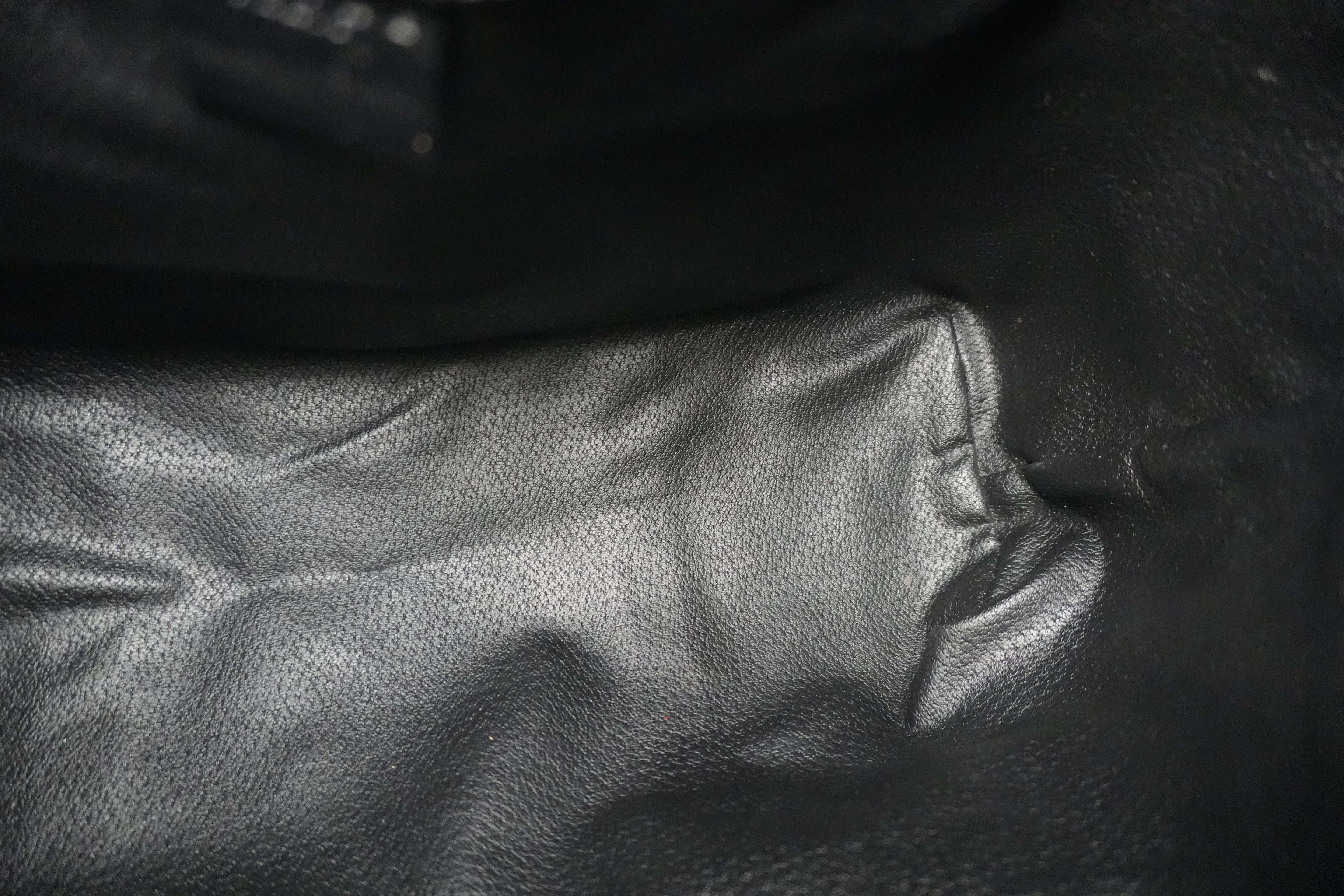 Celine Macadam Tote Bag Black Used