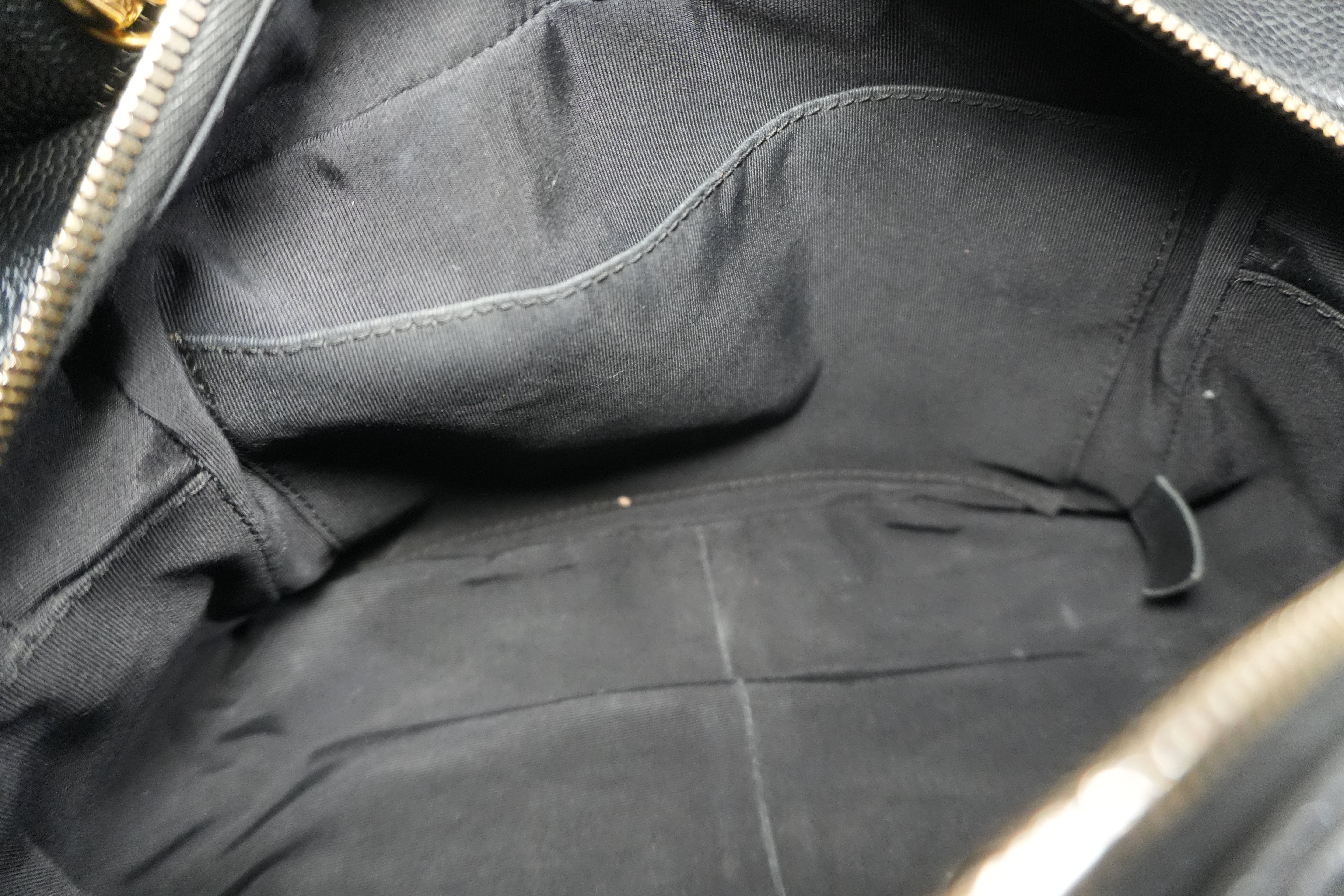 Pre-owned Chanel Caviar Skin PTT Chain Tote Bag Black