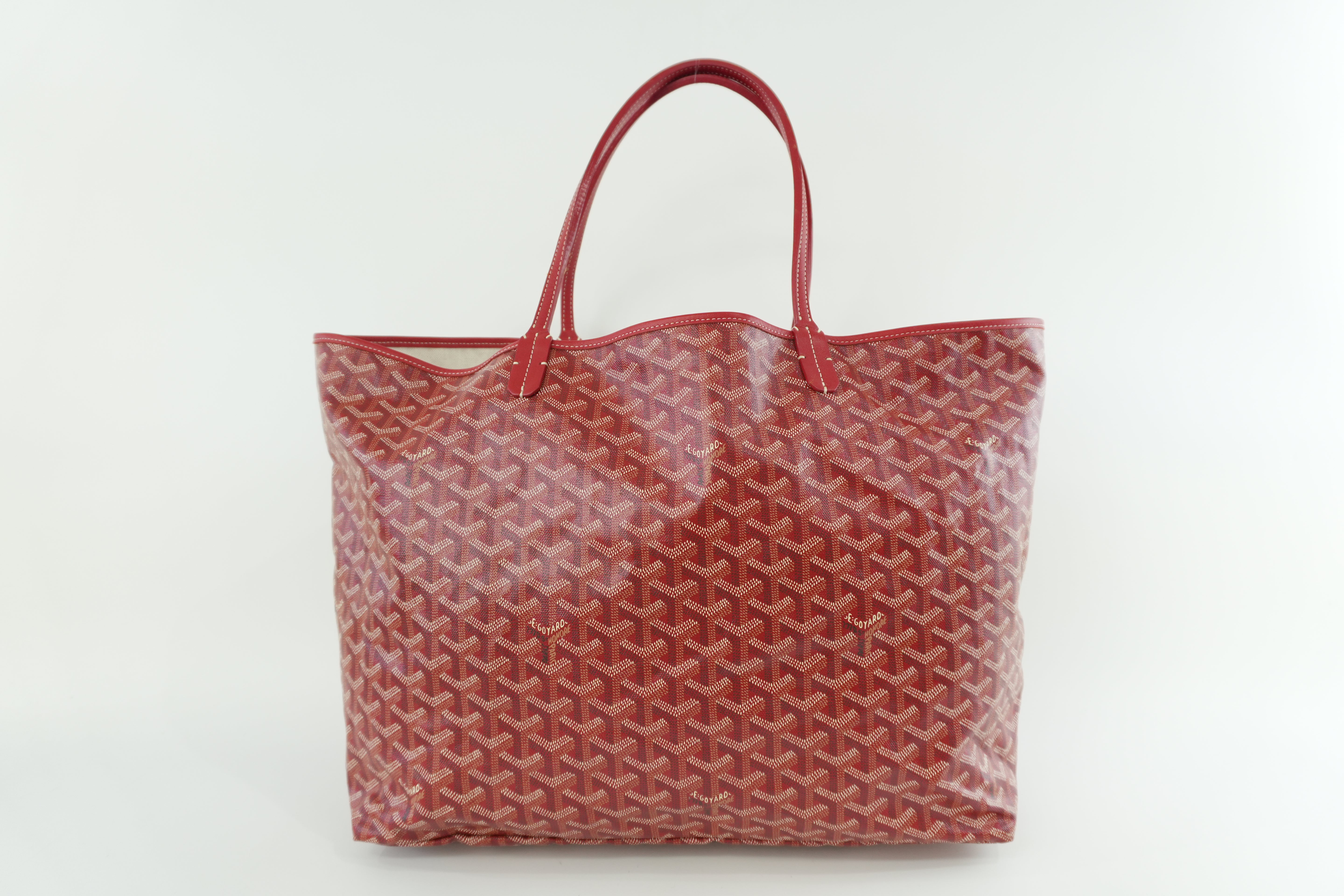 Goyard PVC Saint Louis GM Red Used