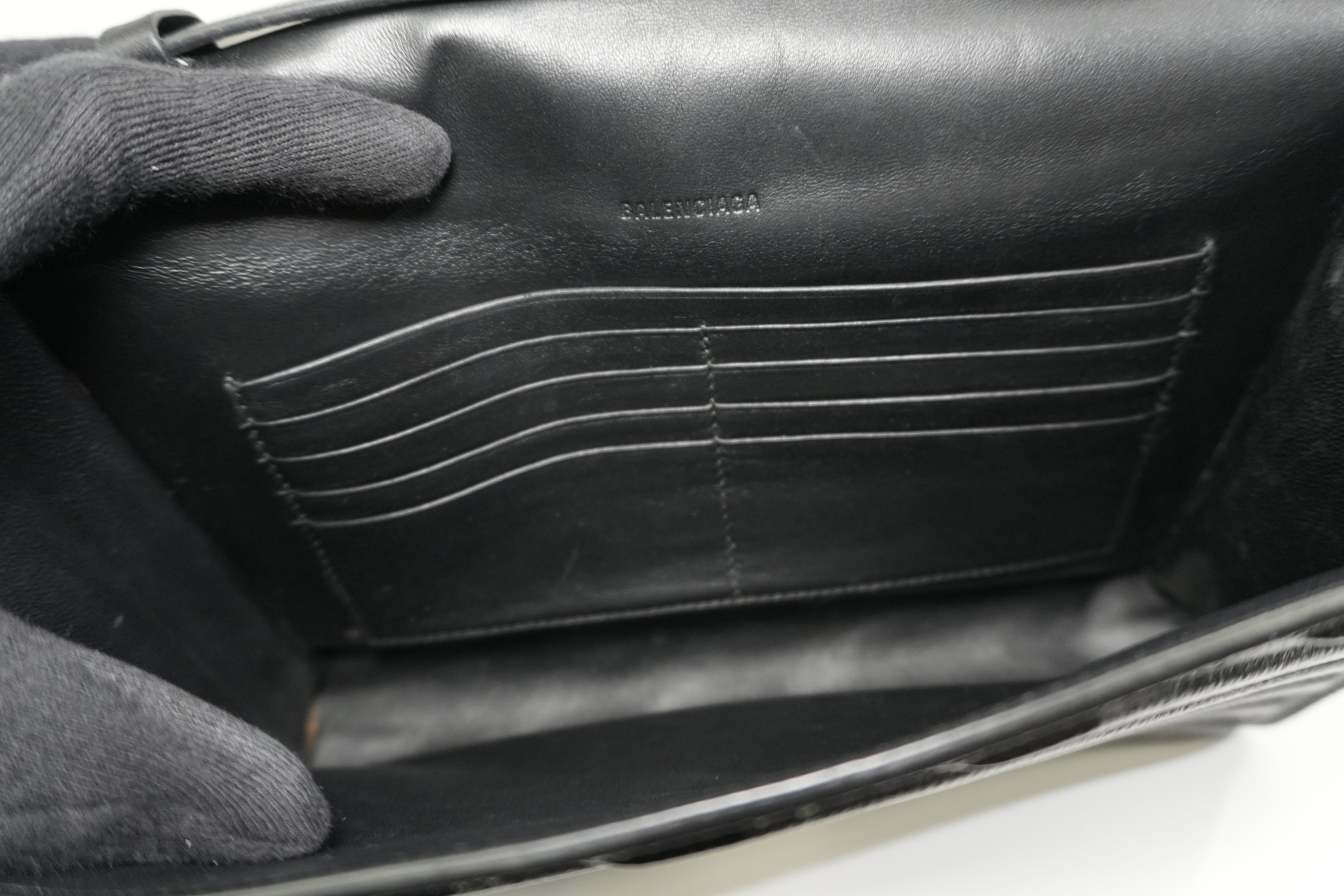 Pre-owned Balenciaga Car Flap Shoulder Bag Black