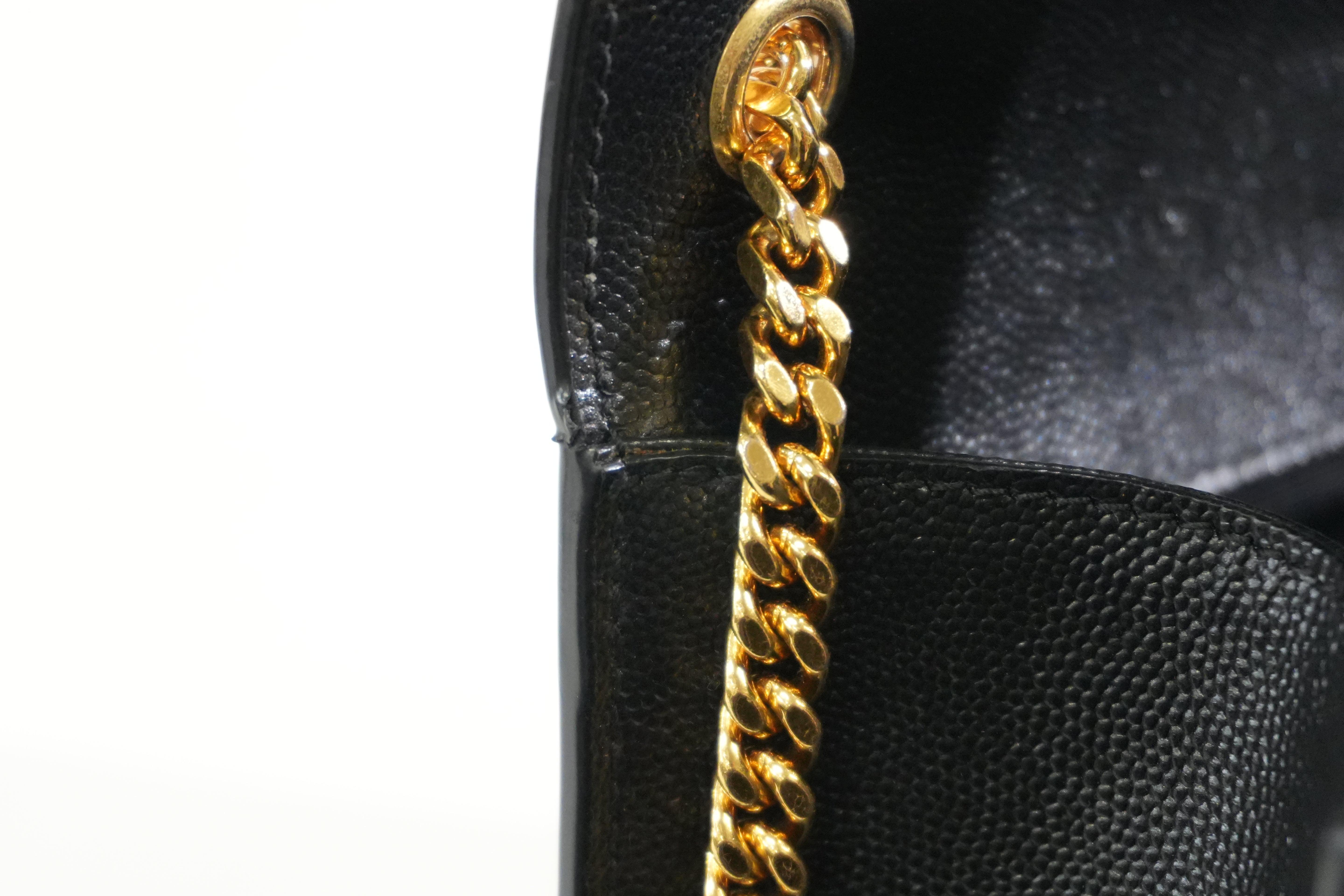 Pre-owned Saint Laurent Kate Chain Shoulder Bag Black