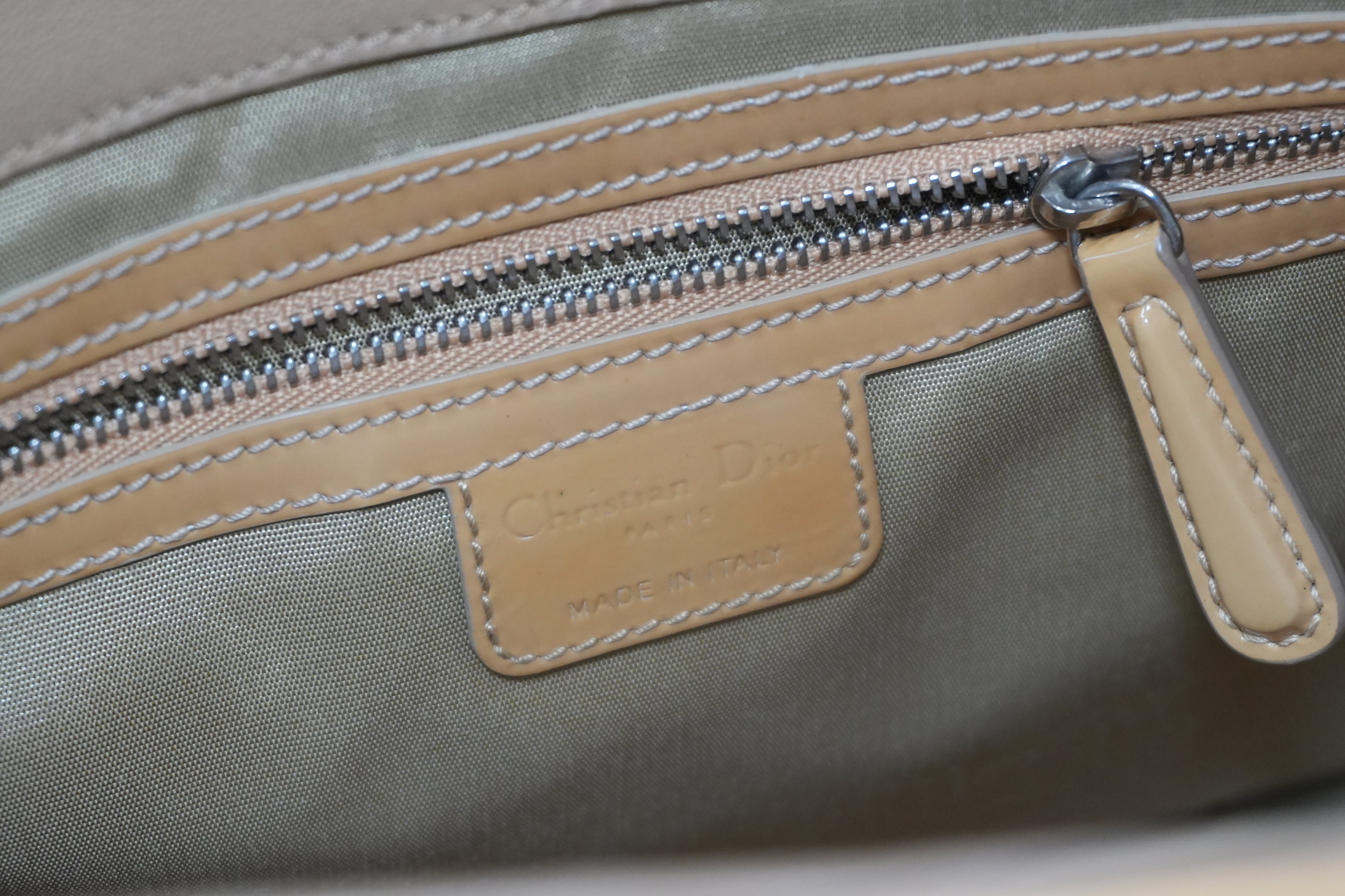 Pre-owned Dior Lady Dior Handbag Yellow