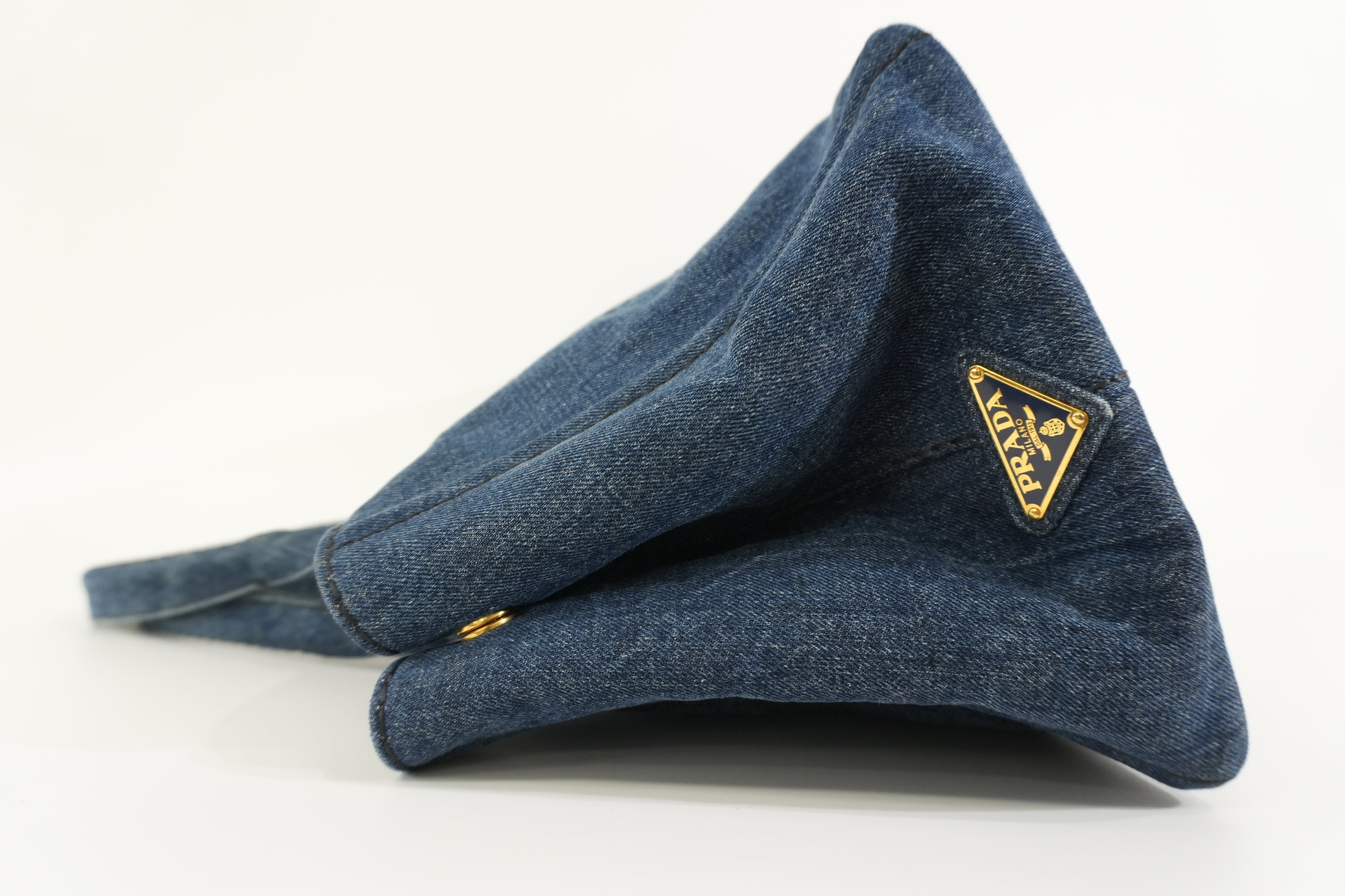 Pre-owned Prada Canapa Handbag Denim