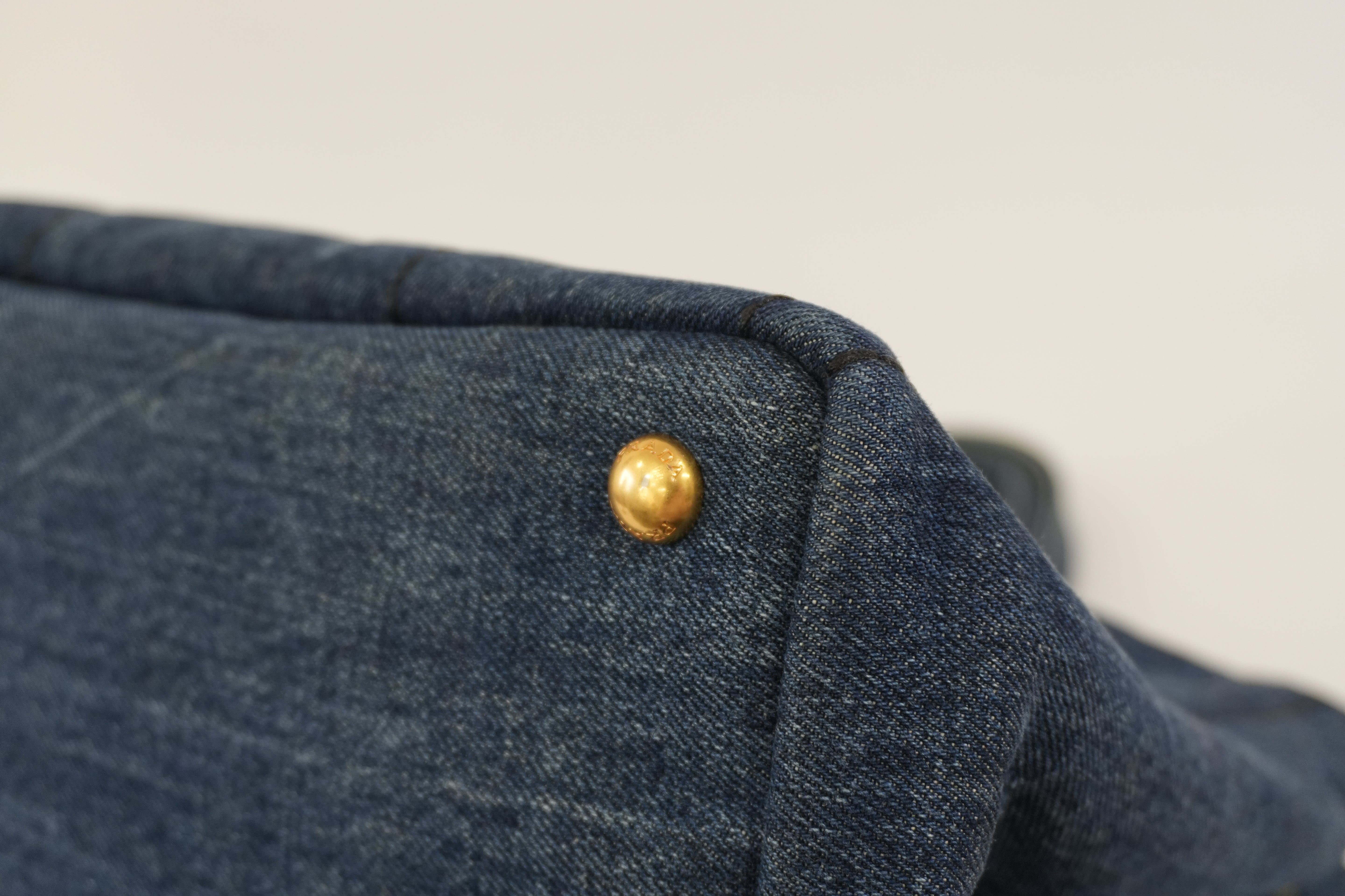 Pre-owned Prada Canapa Handbag Denim