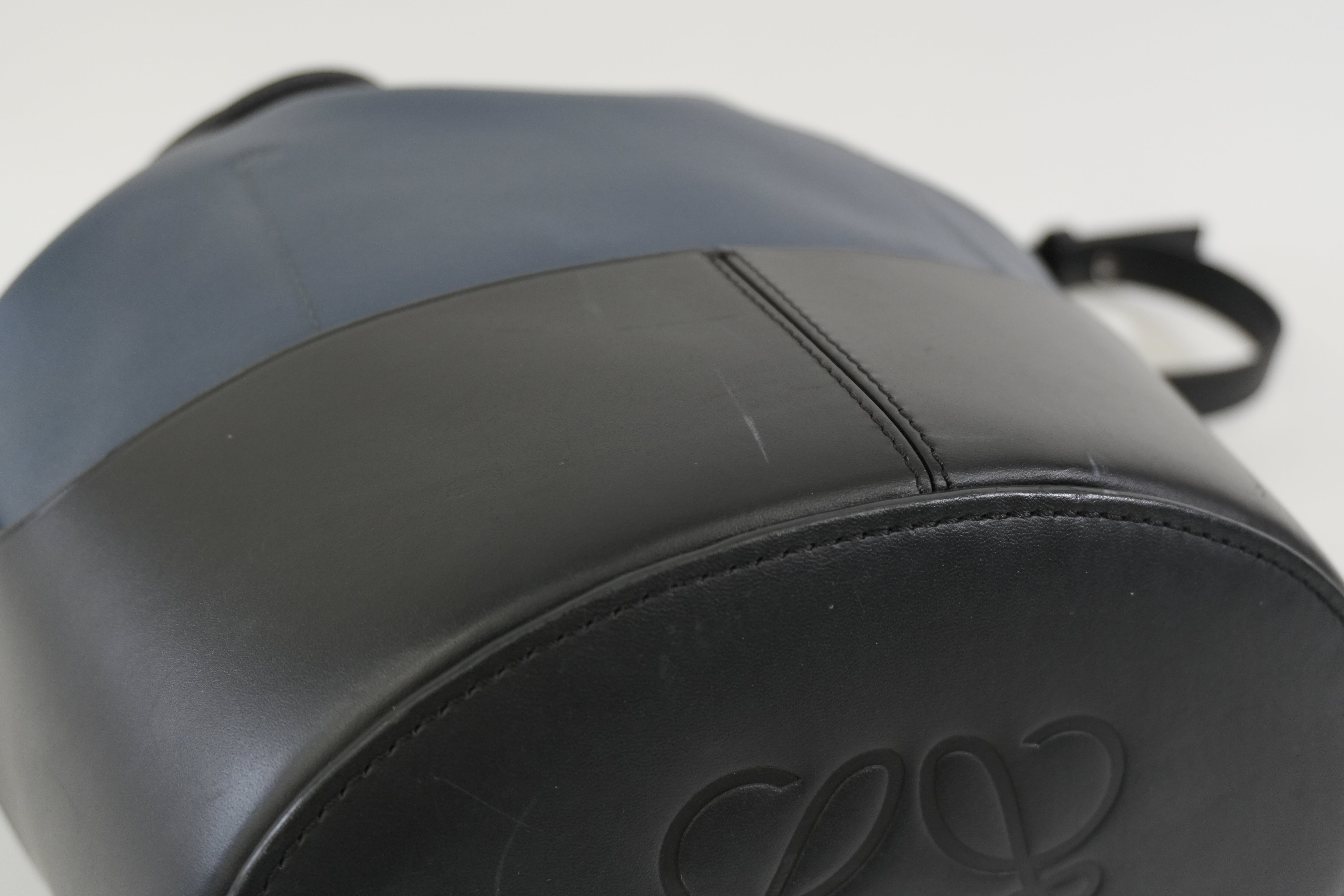 Pre-owned Loewe Hammock Shoulder Bag Navy Blue