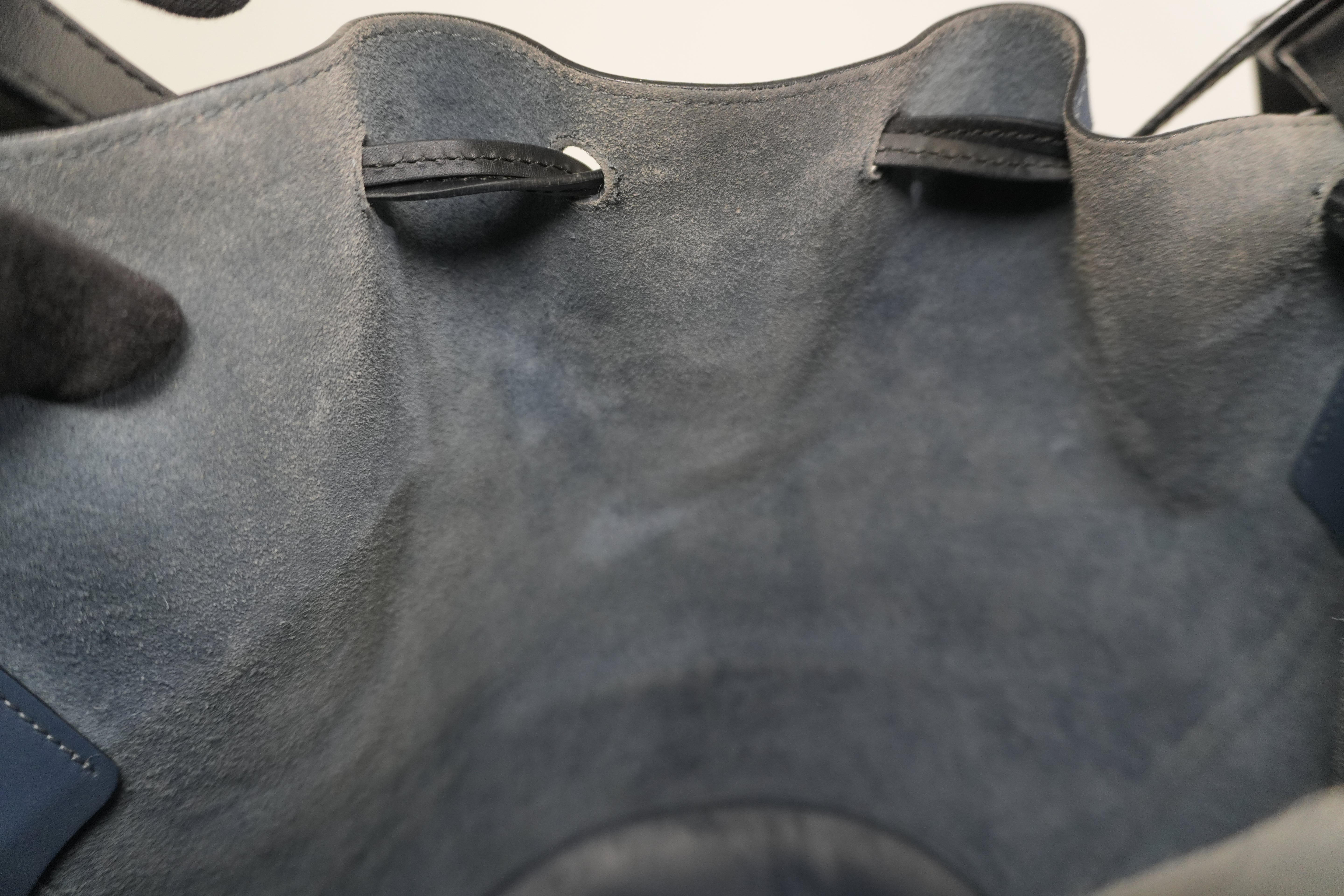 Pre-owned Loewe Hammock Shoulder Bag Navy Blue