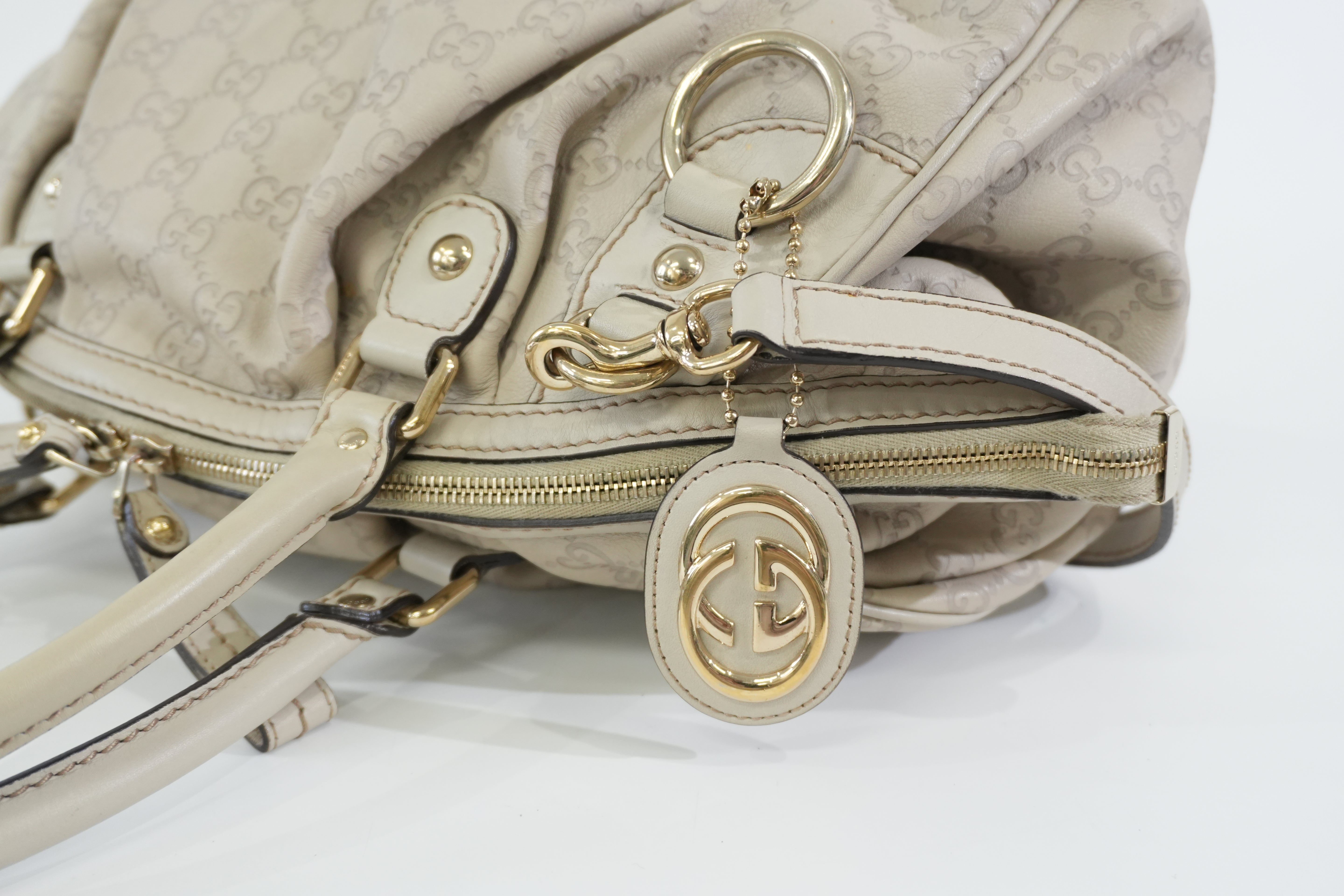 Pre-owned Gucci Two Way Sukey Shoulder Bag Ivory