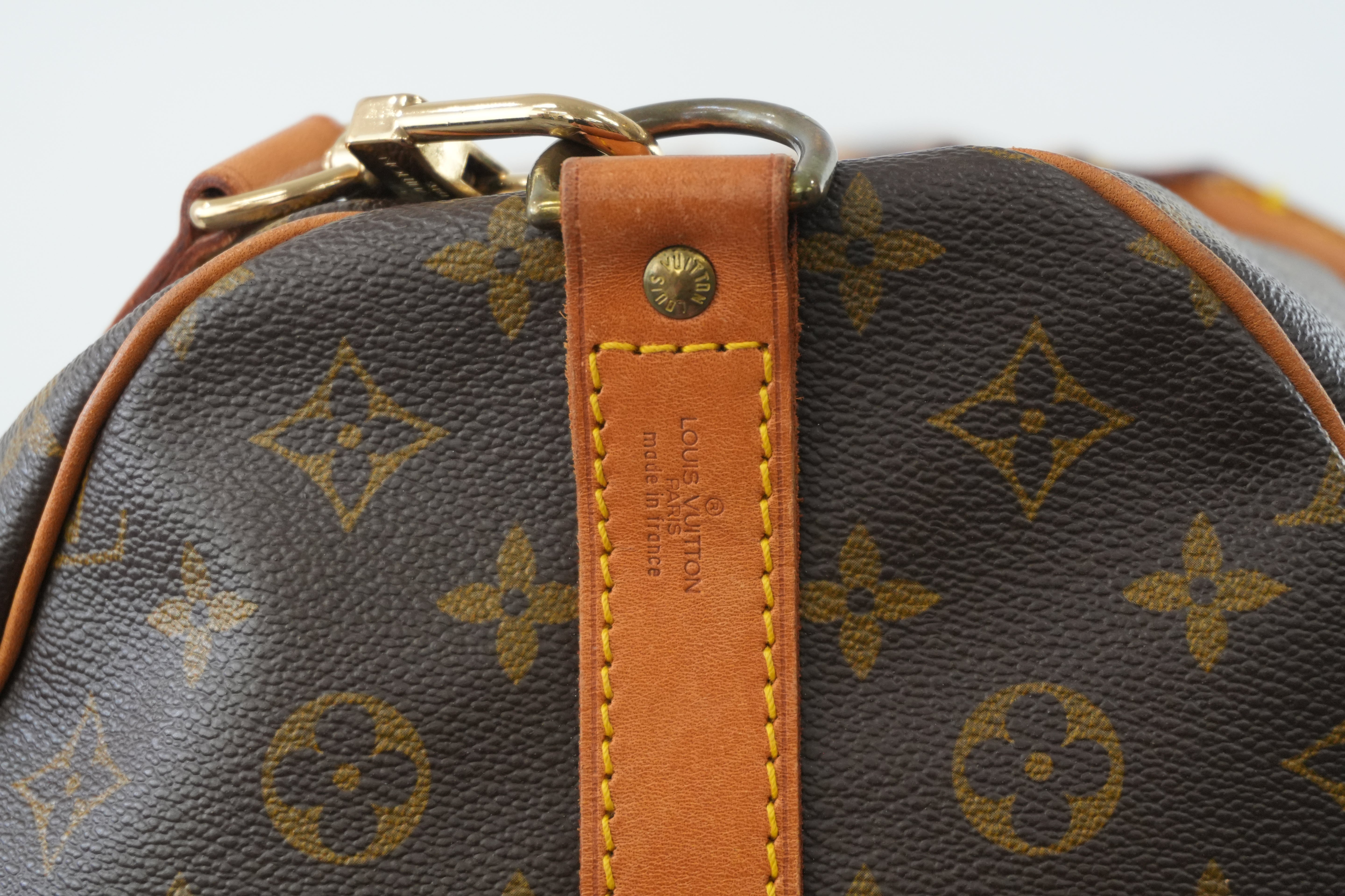 Pre-owned Louis Vuitton Monogram Keepall 60 Bandouliere