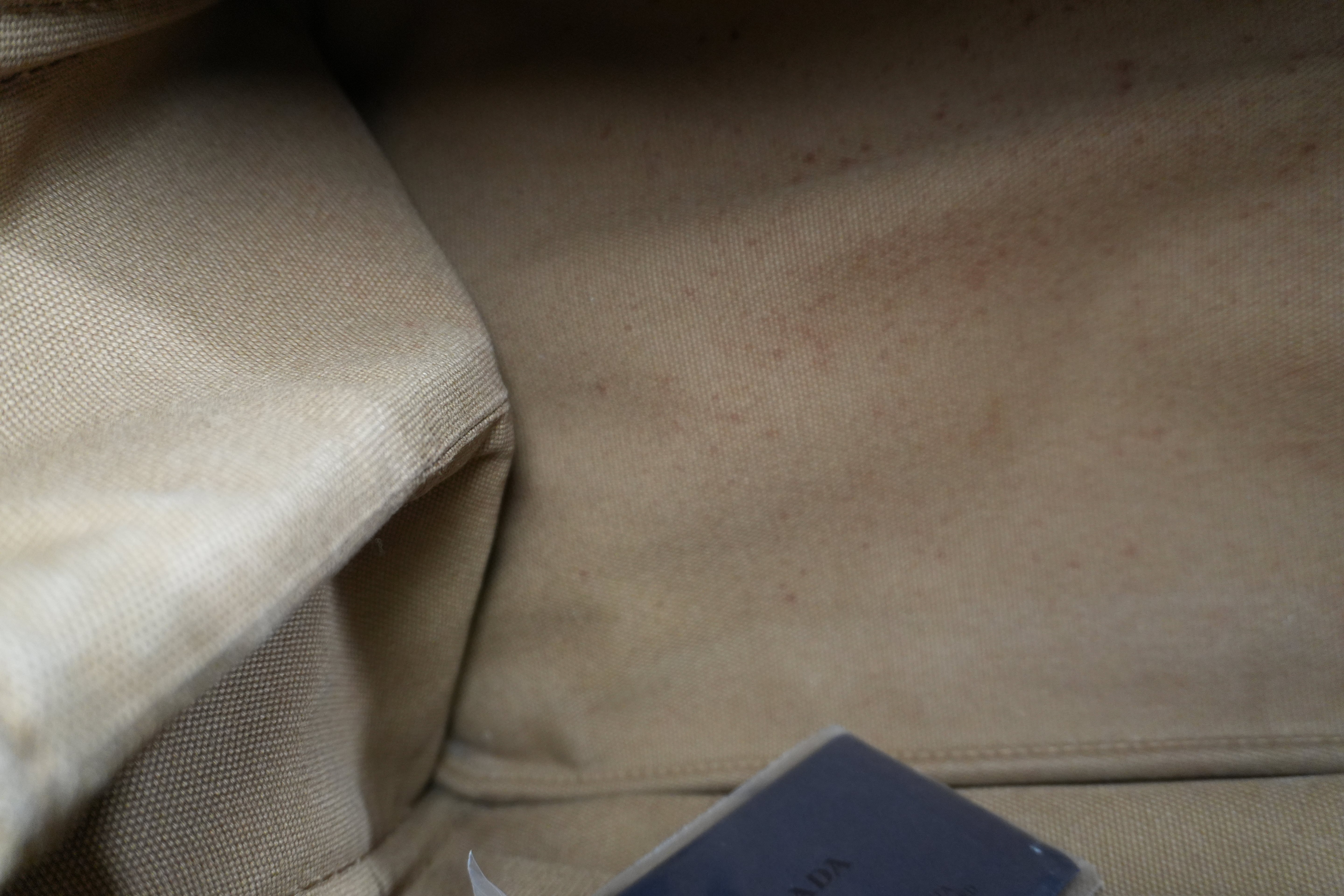 Pre-owned Prada Two Way Canapa Shoulder Bag Brown