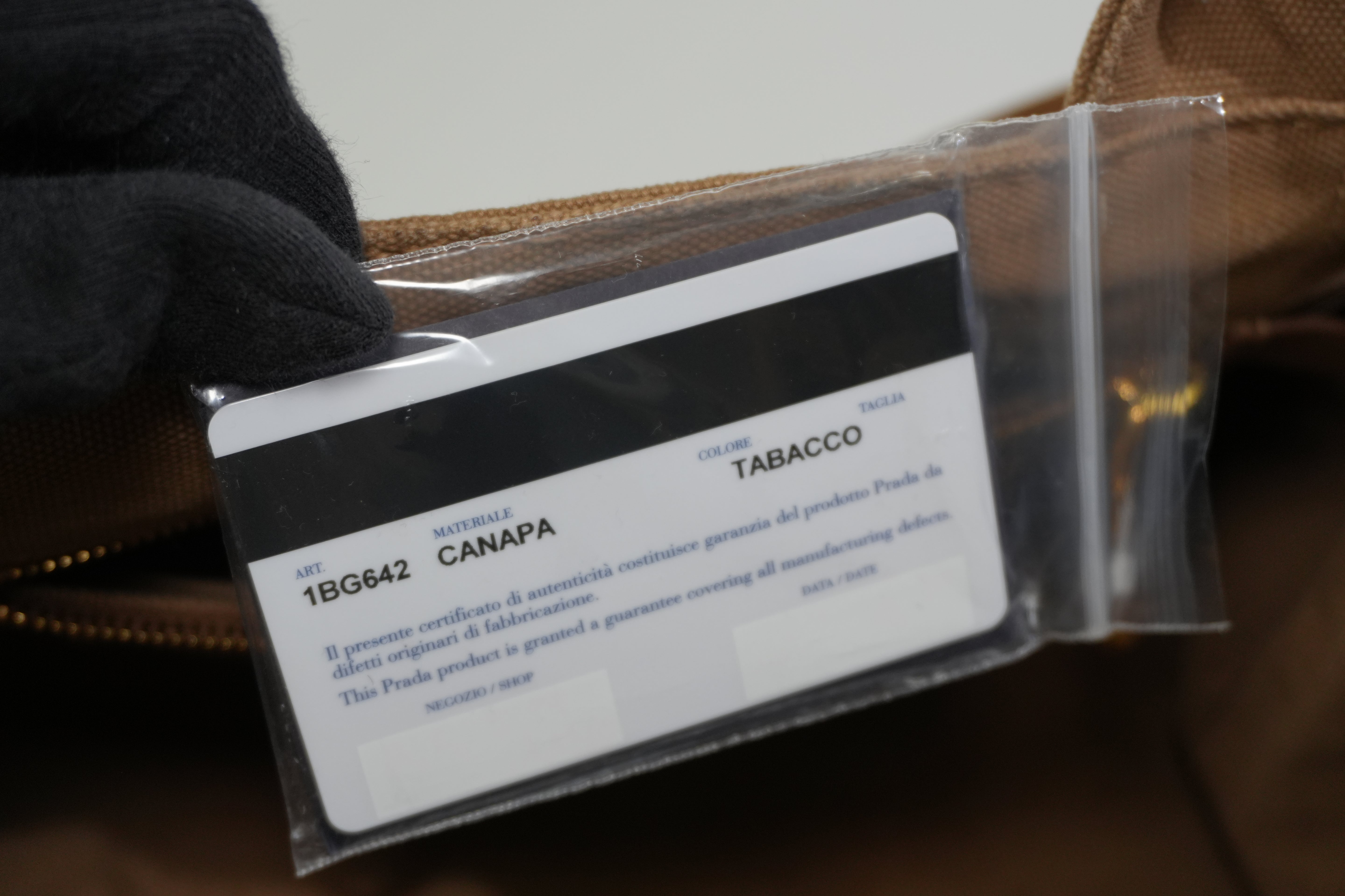 Pre-owned Prada Two Way Canapa Shoulder Bag Brown