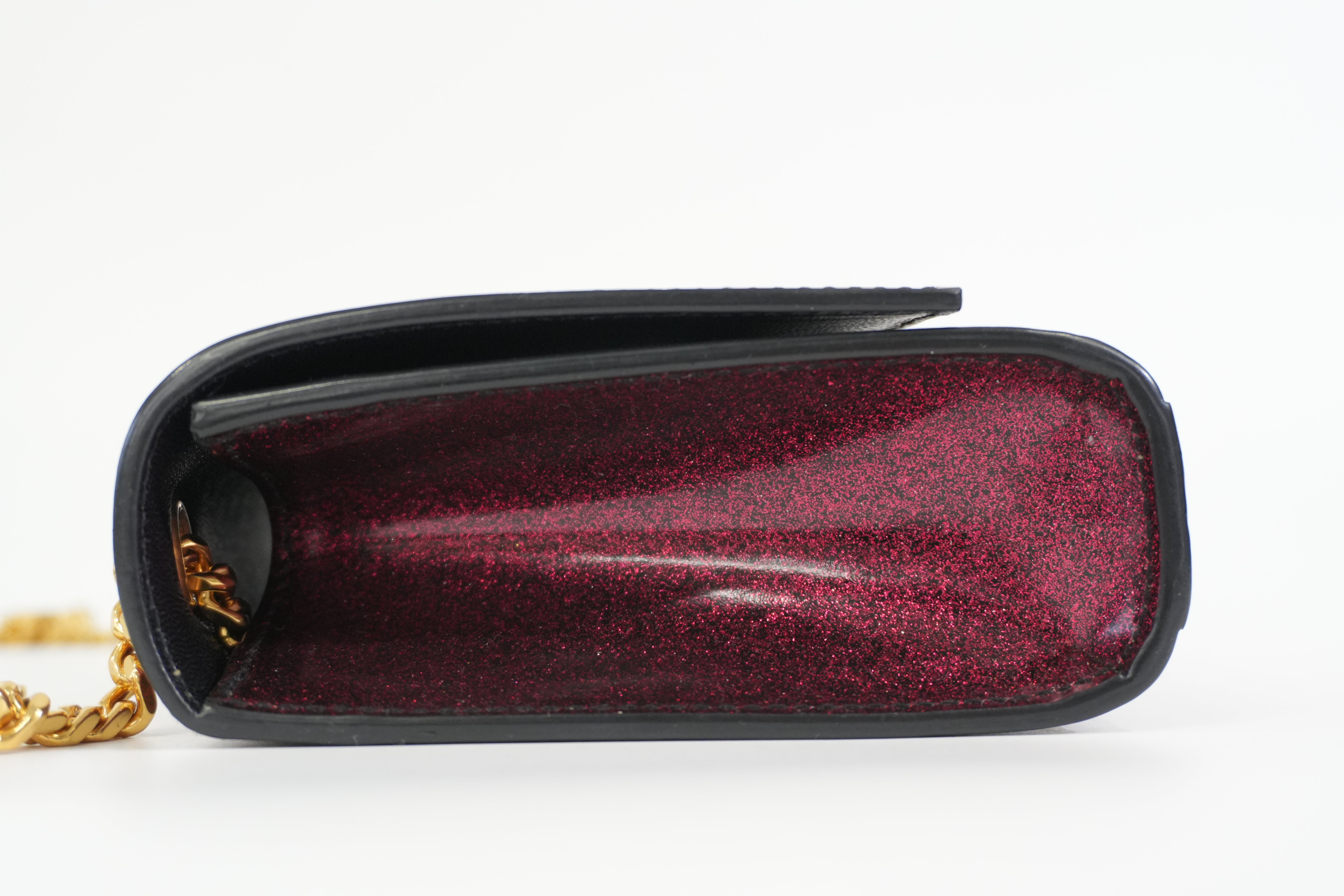 Pre-owned Saint Laurent Small Kate Chain Shoulder Bag Pink