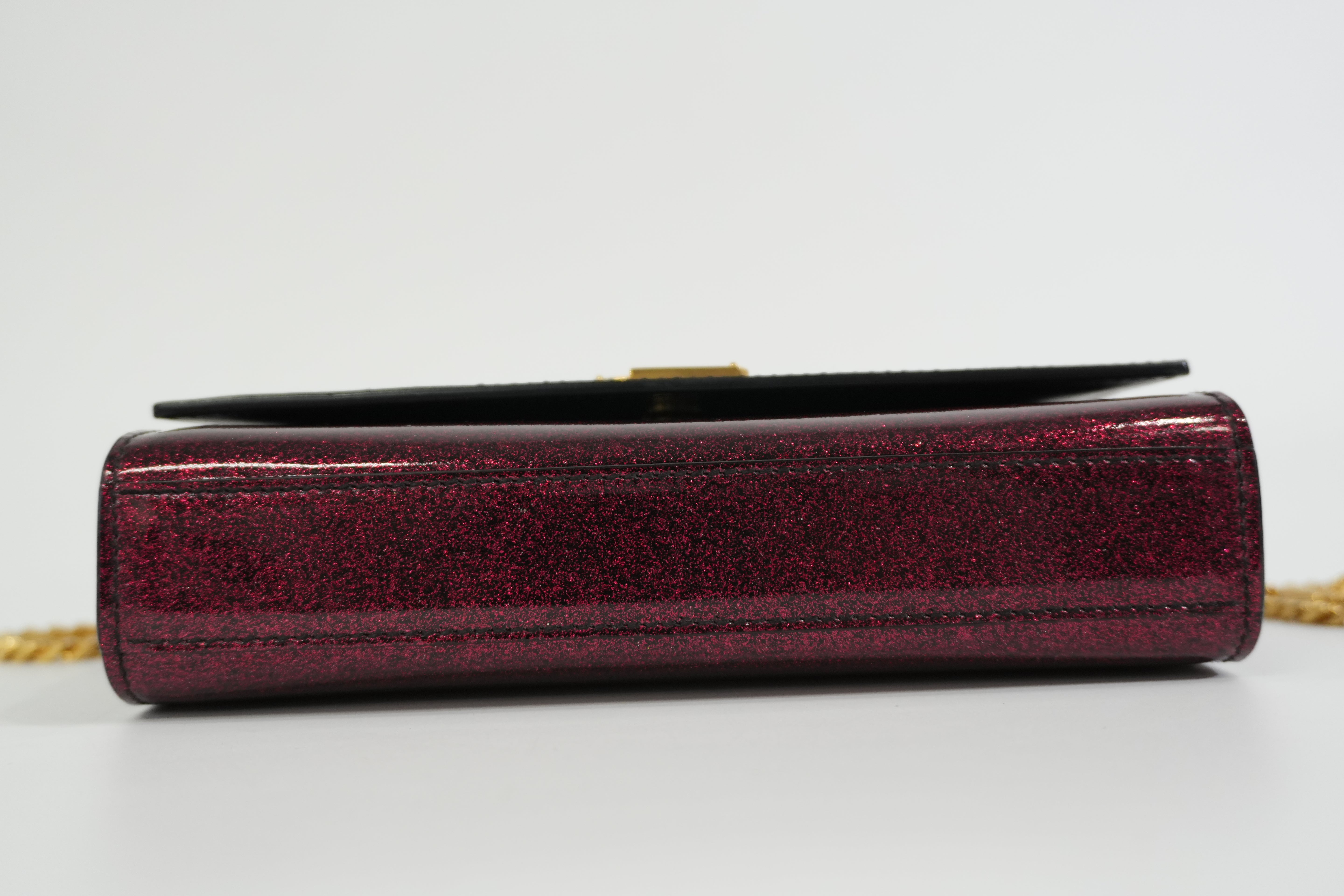 Pre-owned Saint Laurent Small Kate Chain Shoulder Bag Pink