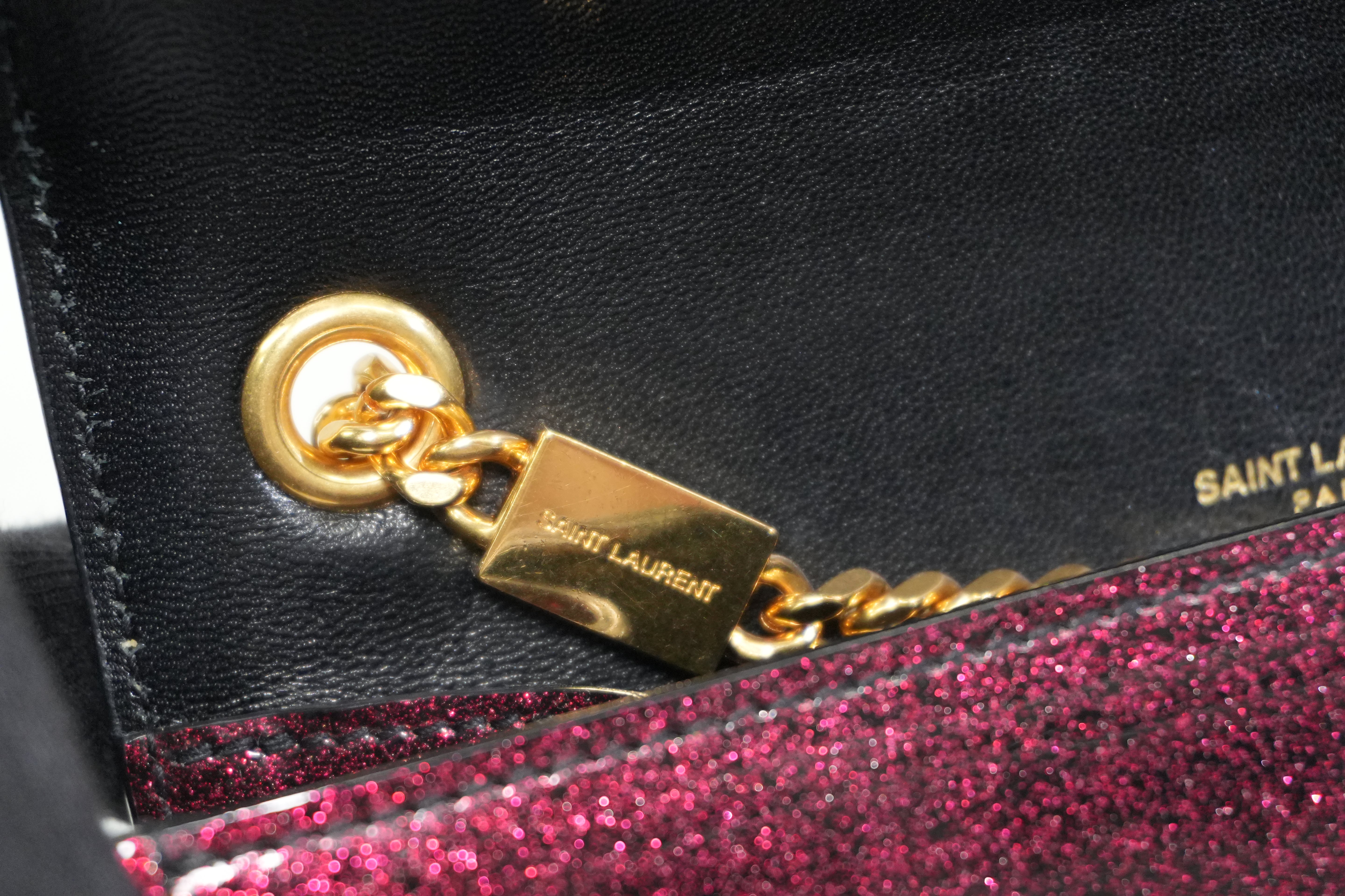 Pre-owned Saint Laurent Small Kate Chain Shoulder Bag Pink