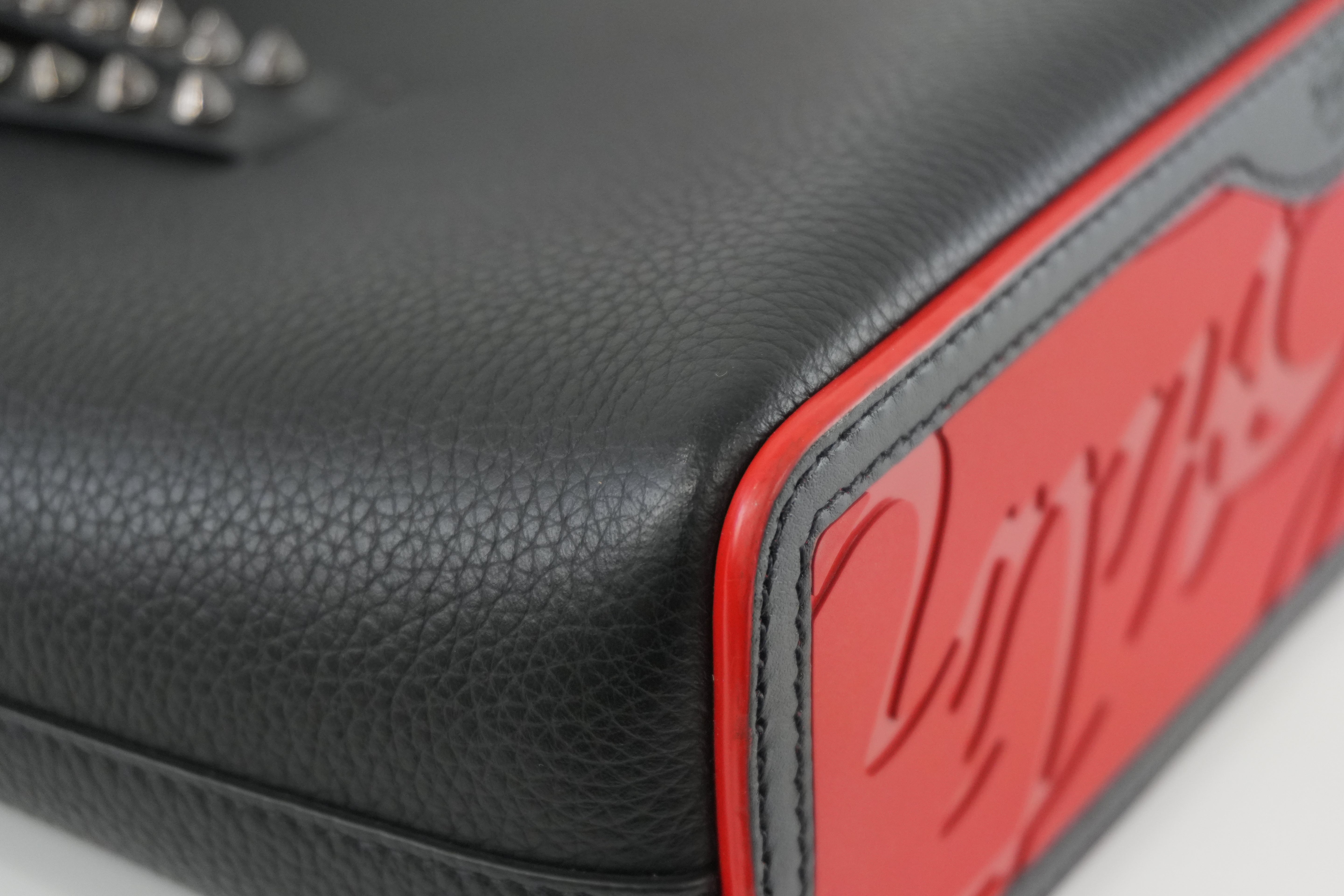 Christian Louboutin Small Cabata Two Way Shoulder Bag Black Used