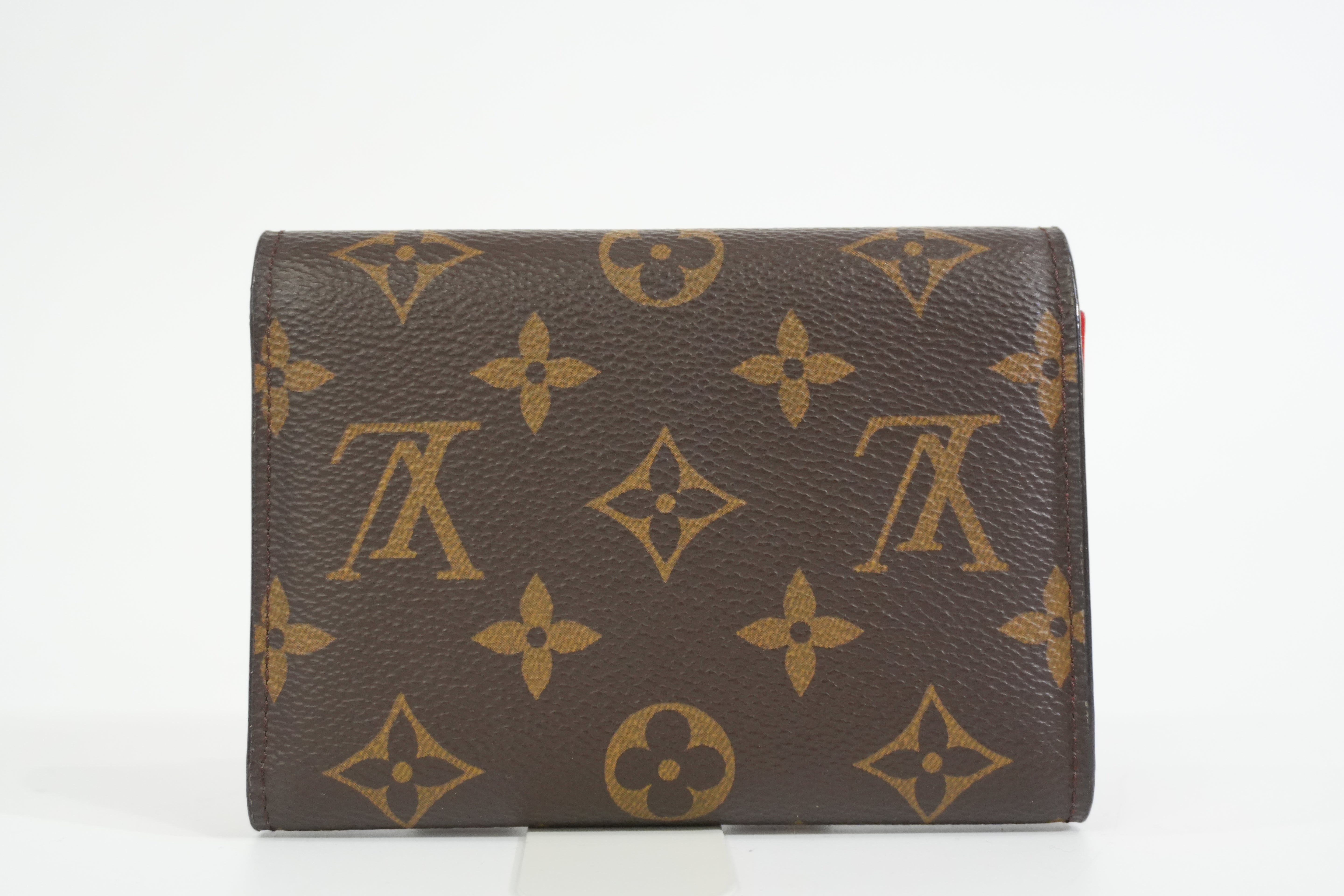 Pre-owned Louis Vuitton Monogram Coquelicot Flower Compact Wallet