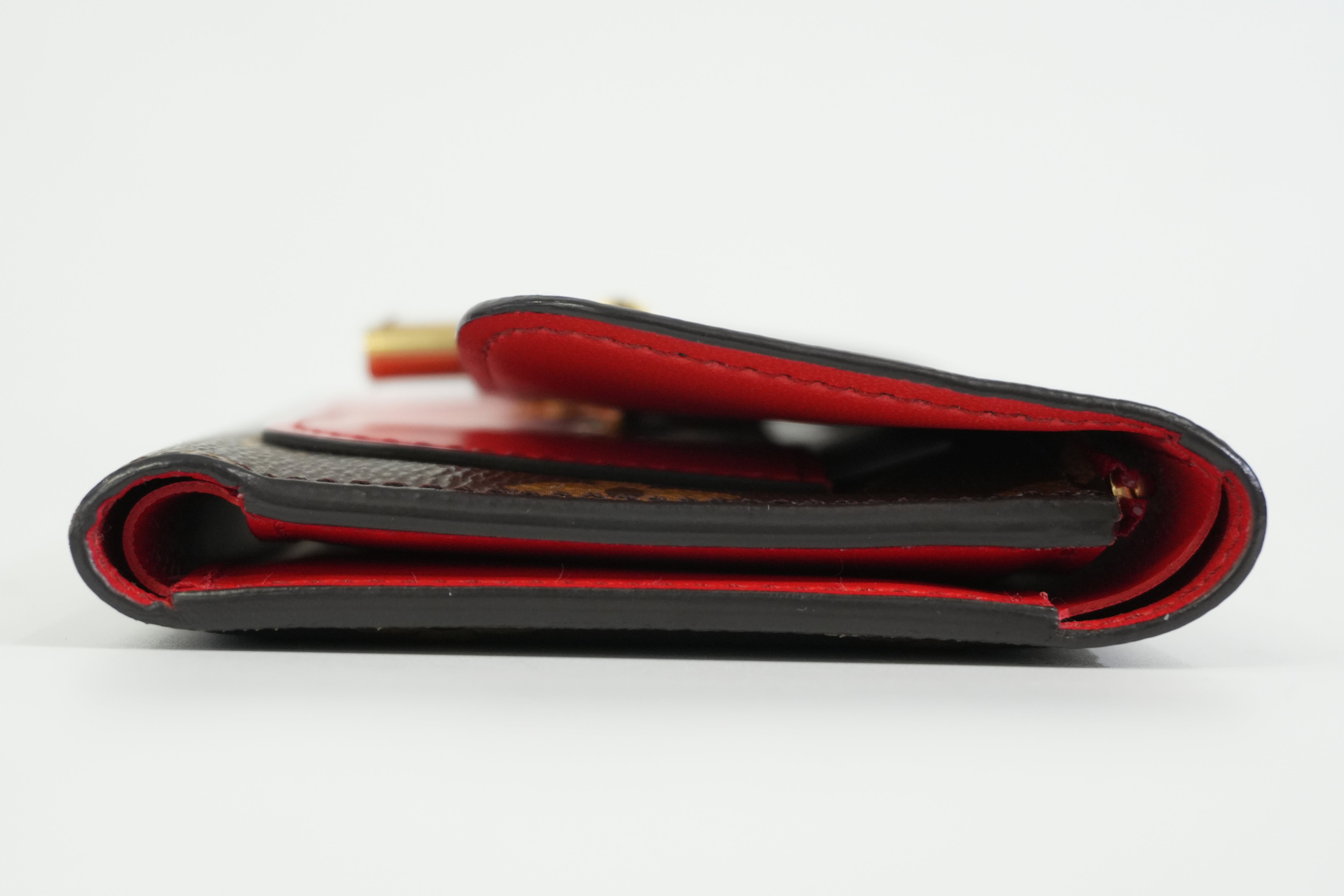 Pre-owned Louis Vuitton Monogram Coquelicot Flower Compact Wallet