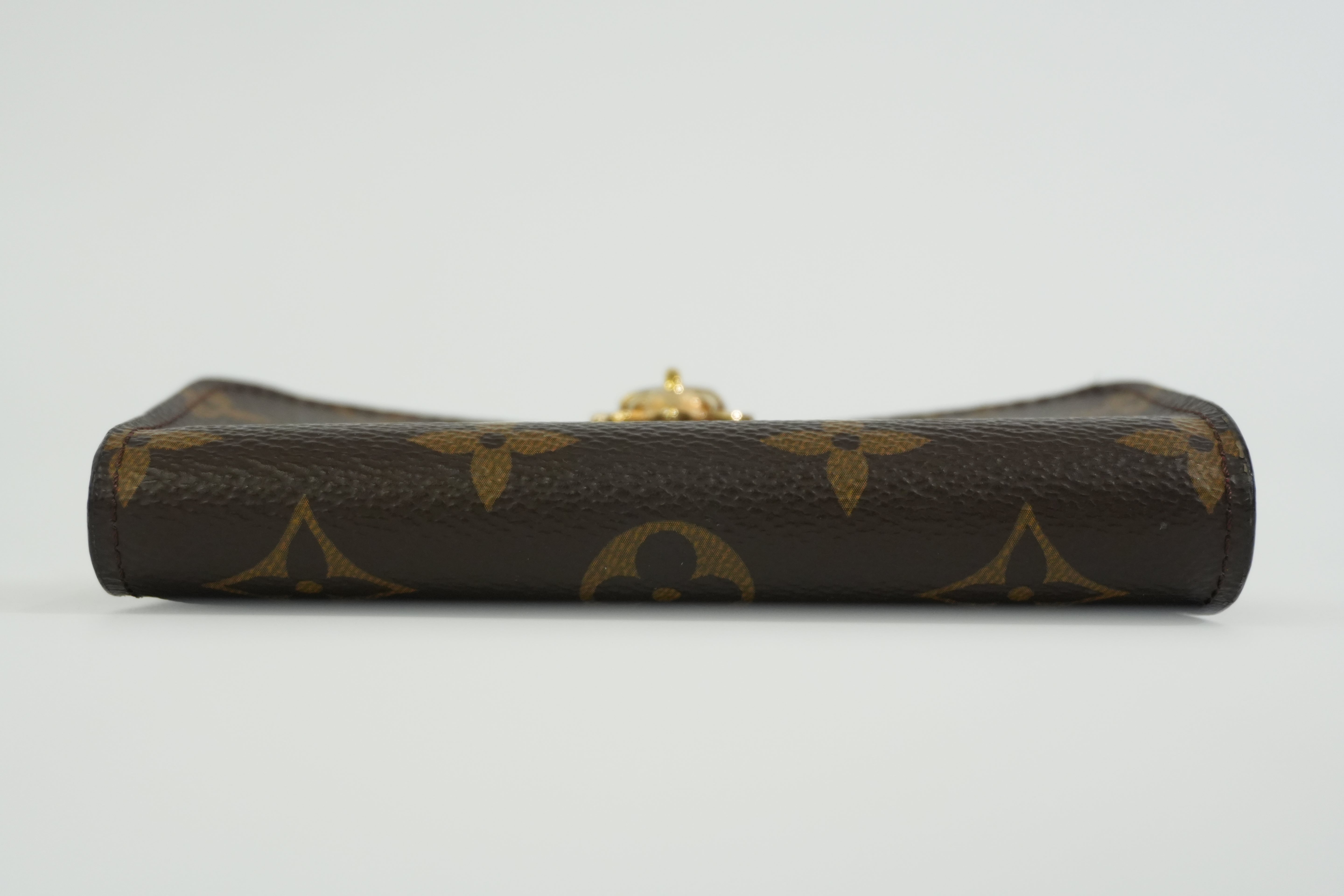 Pre-owned Louis Vuitton Monogram Coquelicot Flower Compact Wallet