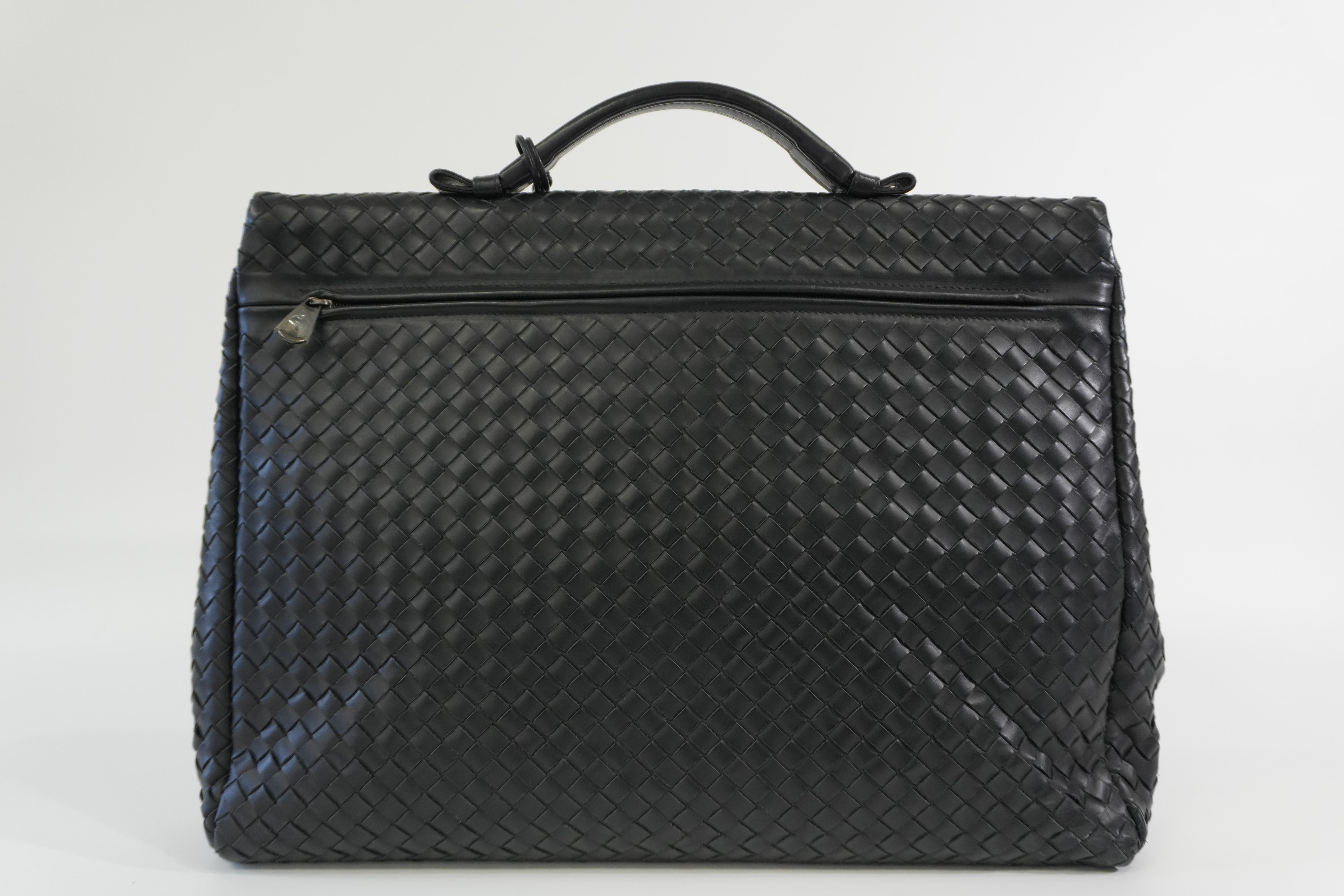 Pre-owned Bottega Briefcase Black