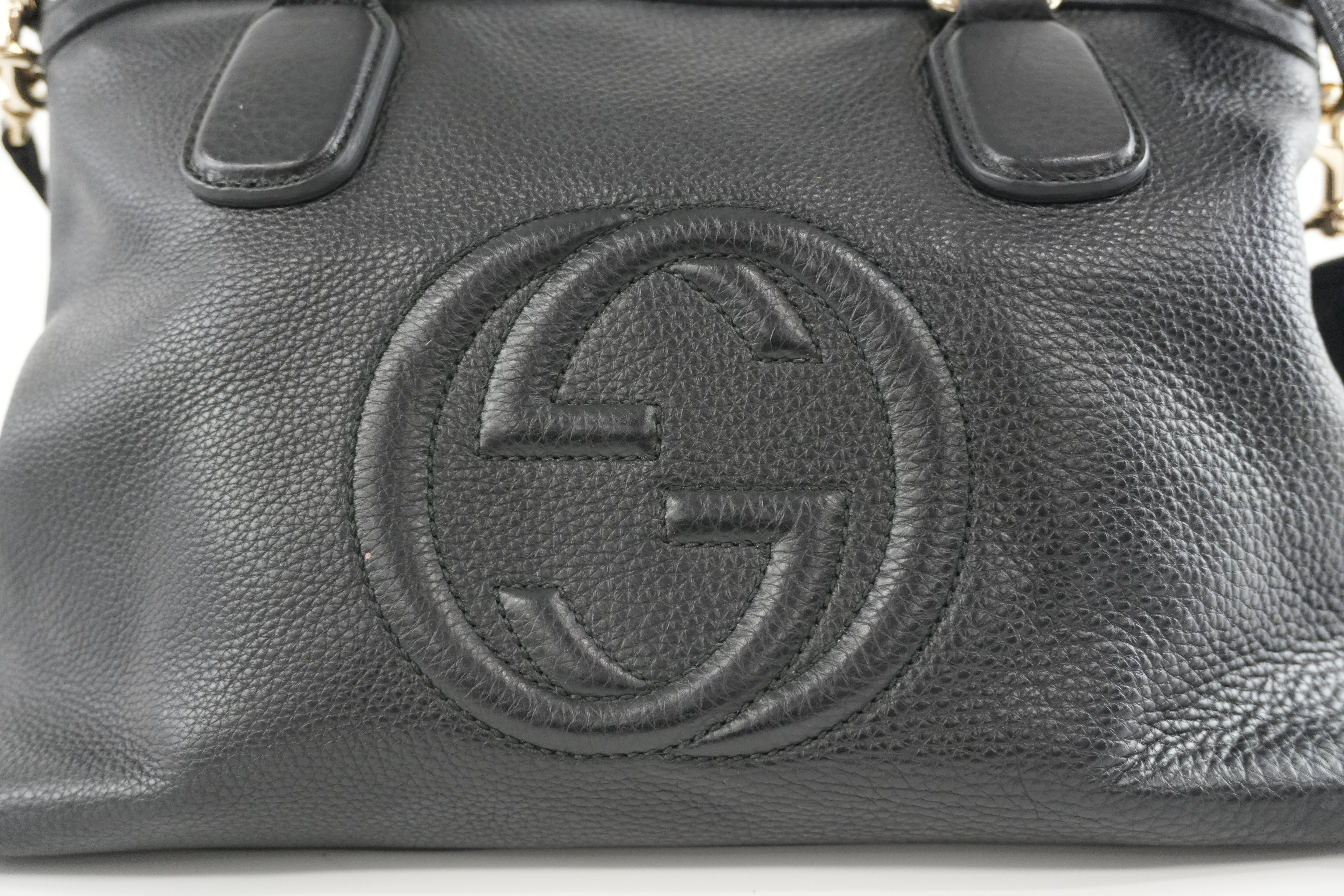 Gucci Soho Two Way Shoulder Bag Black Used
