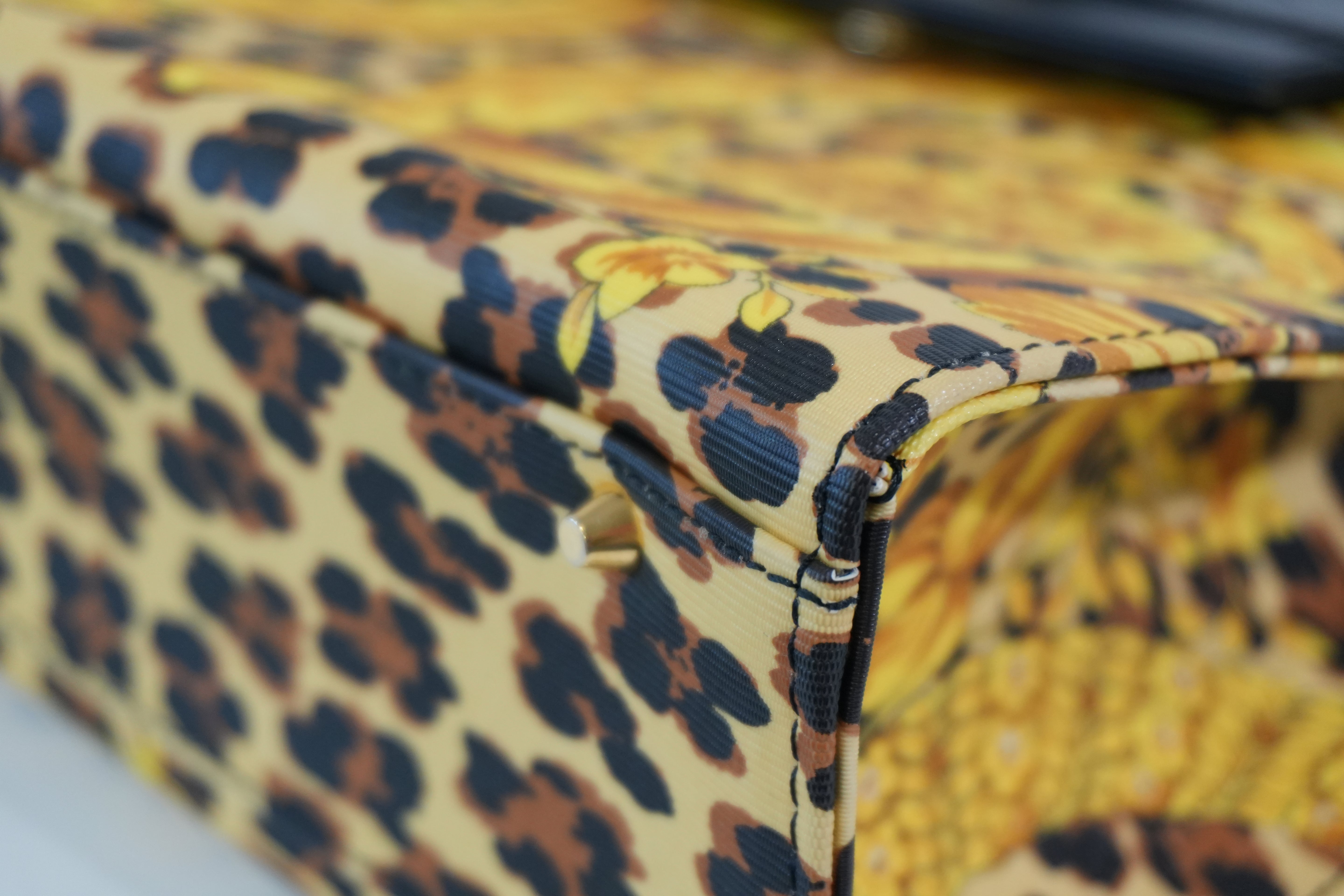 Pre-owned Versace Two Way Shoulder Bag Yellow