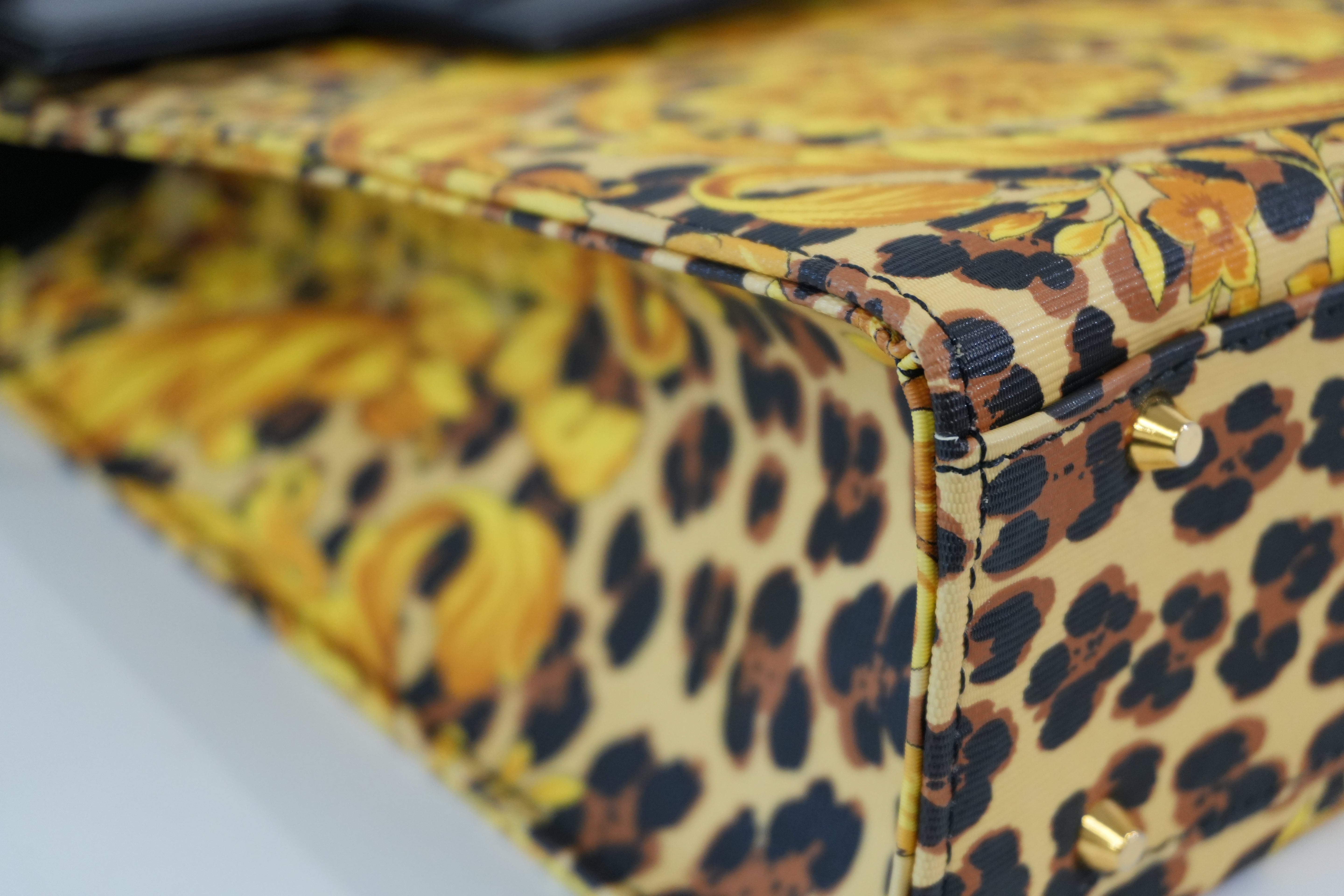 Pre-owned Versace Two Way Shoulder Bag Yellow