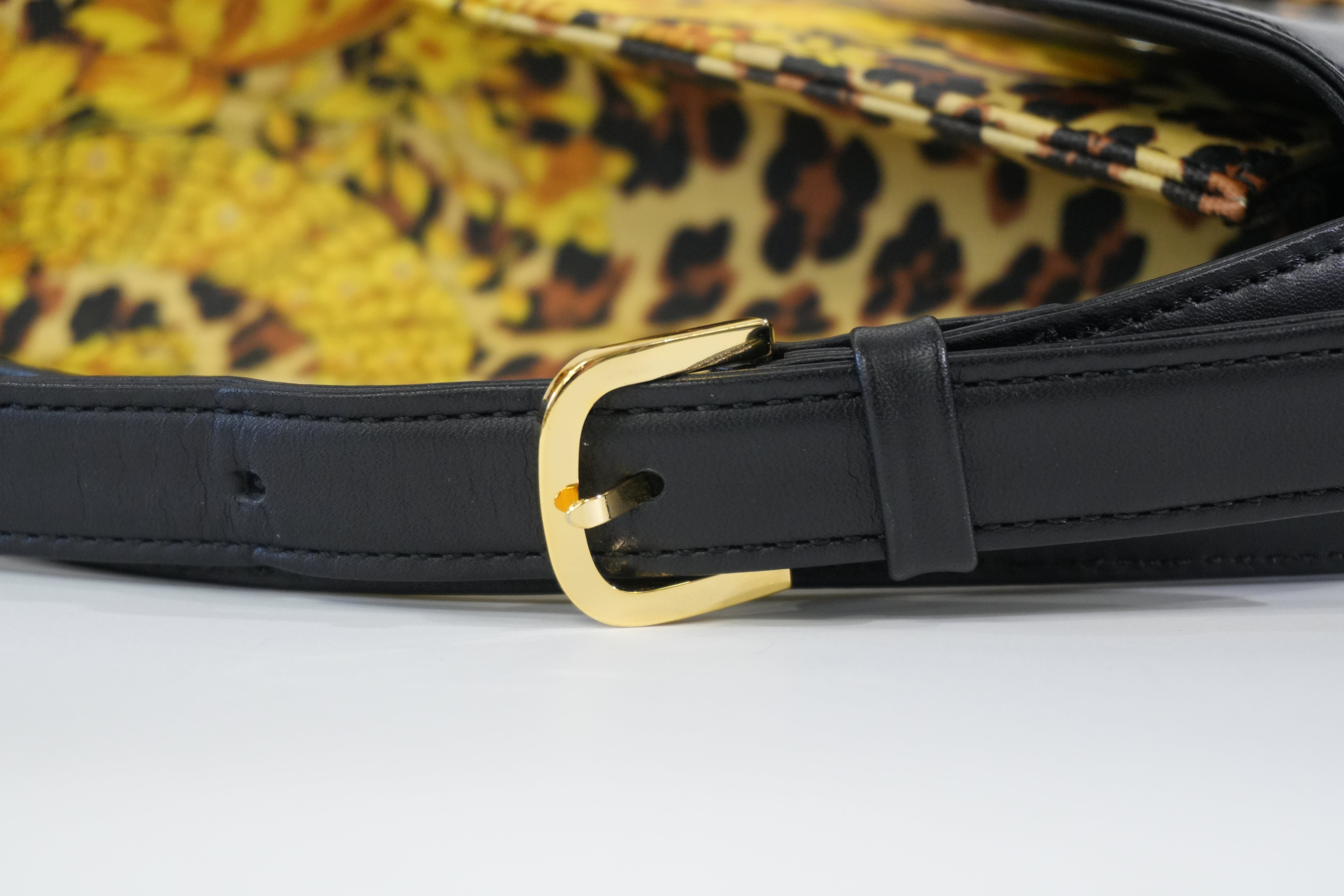 Pre-owned Versace Two Way Shoulder Bag Yellow