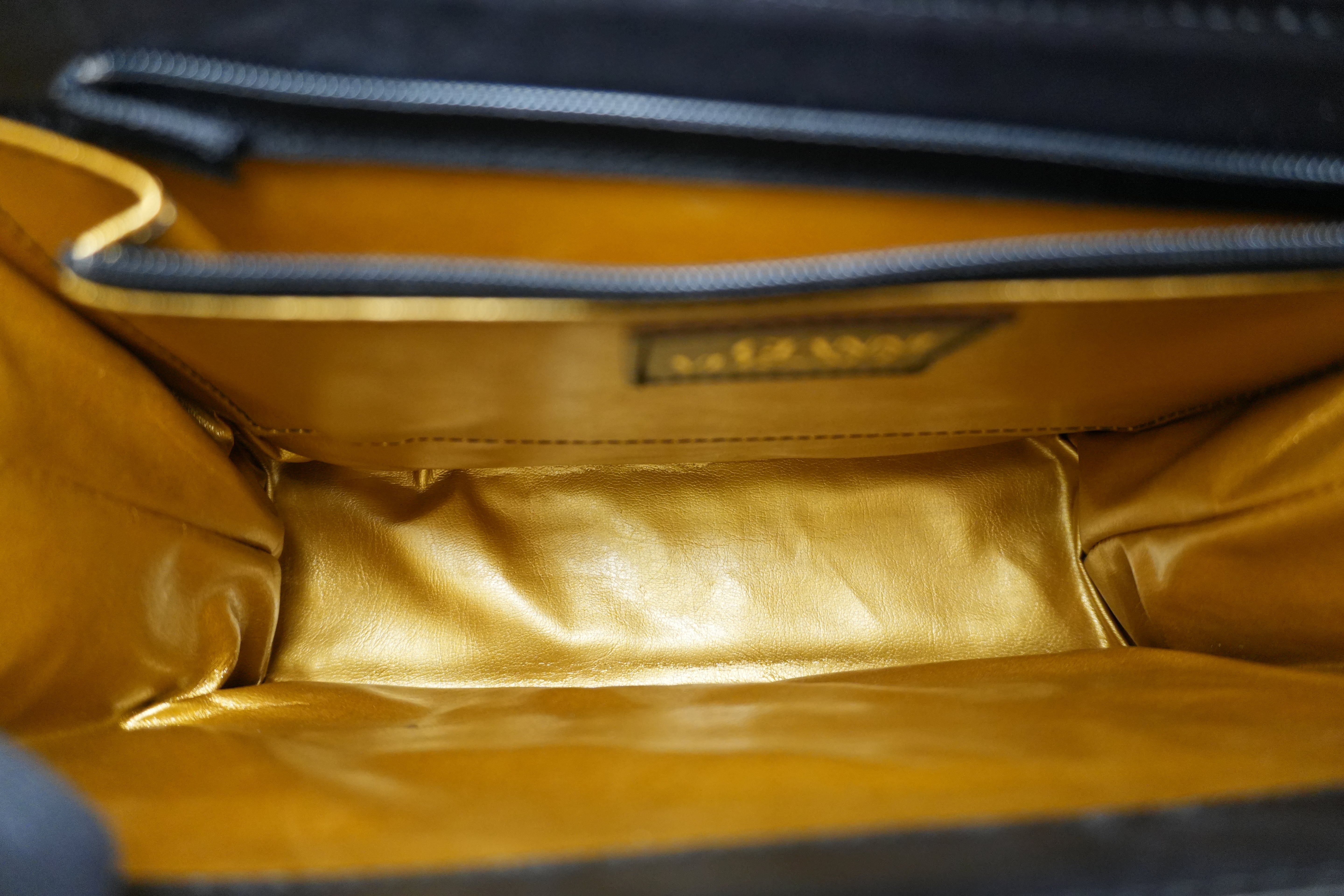 Pre-owned Versace Two Way Shoulder Bag Yellow