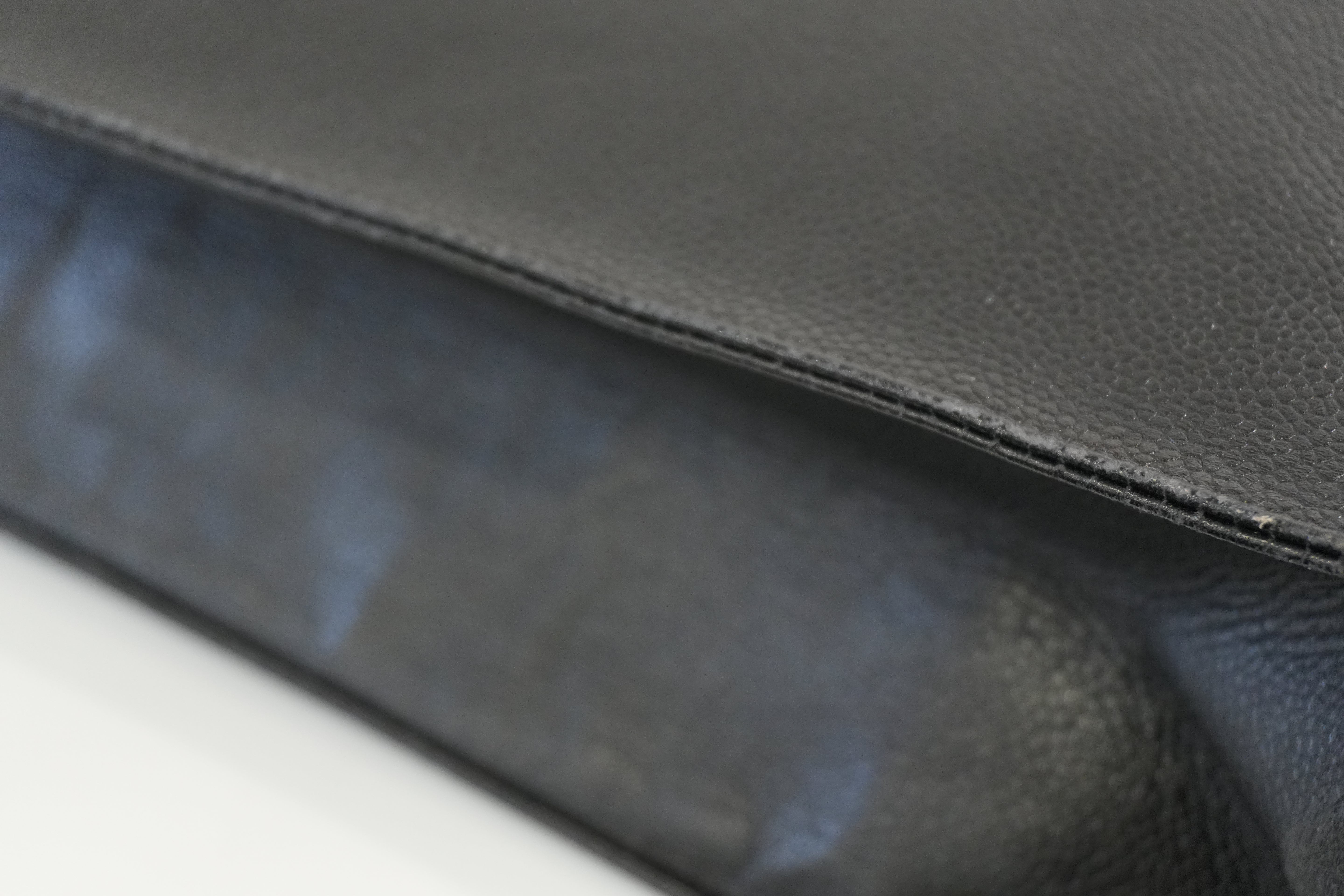 Pre-owned Chanel Caviar Skin Leather Tote Bag Black