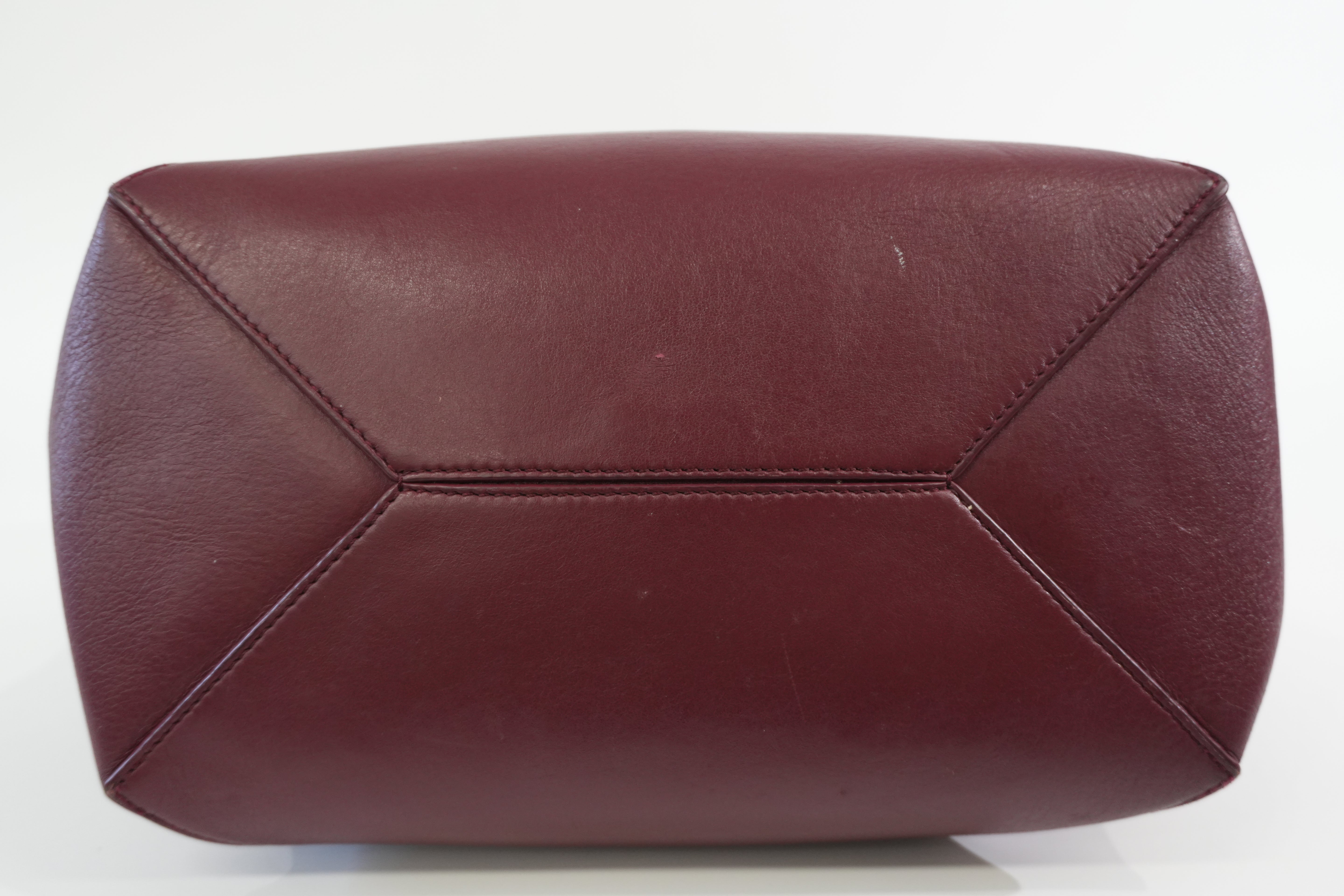 Pre-owned Loewe Puzzle Fold Tote Bag Brown and Burgundy