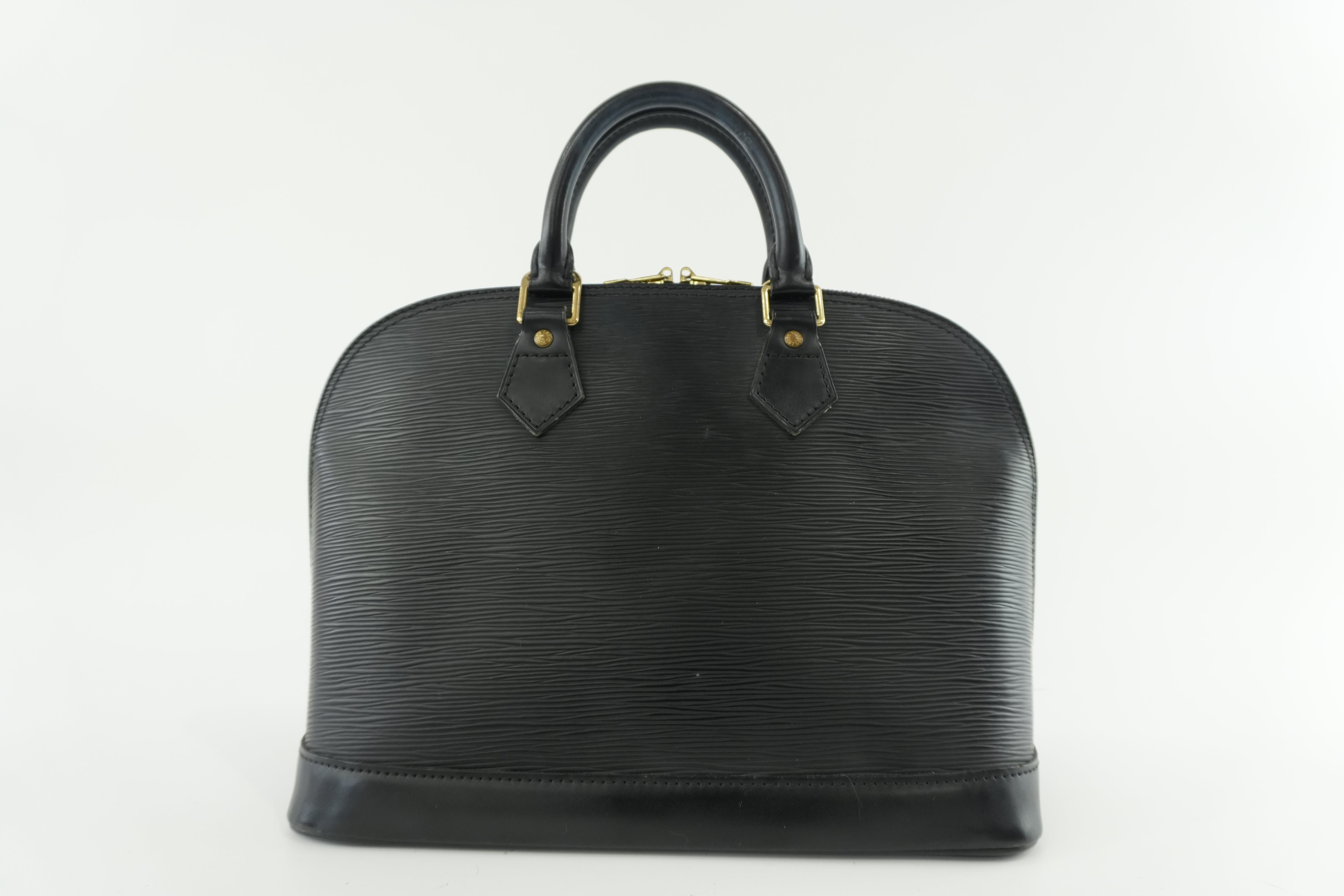 Louis Vuitton Epi Alma Handbag Black Used