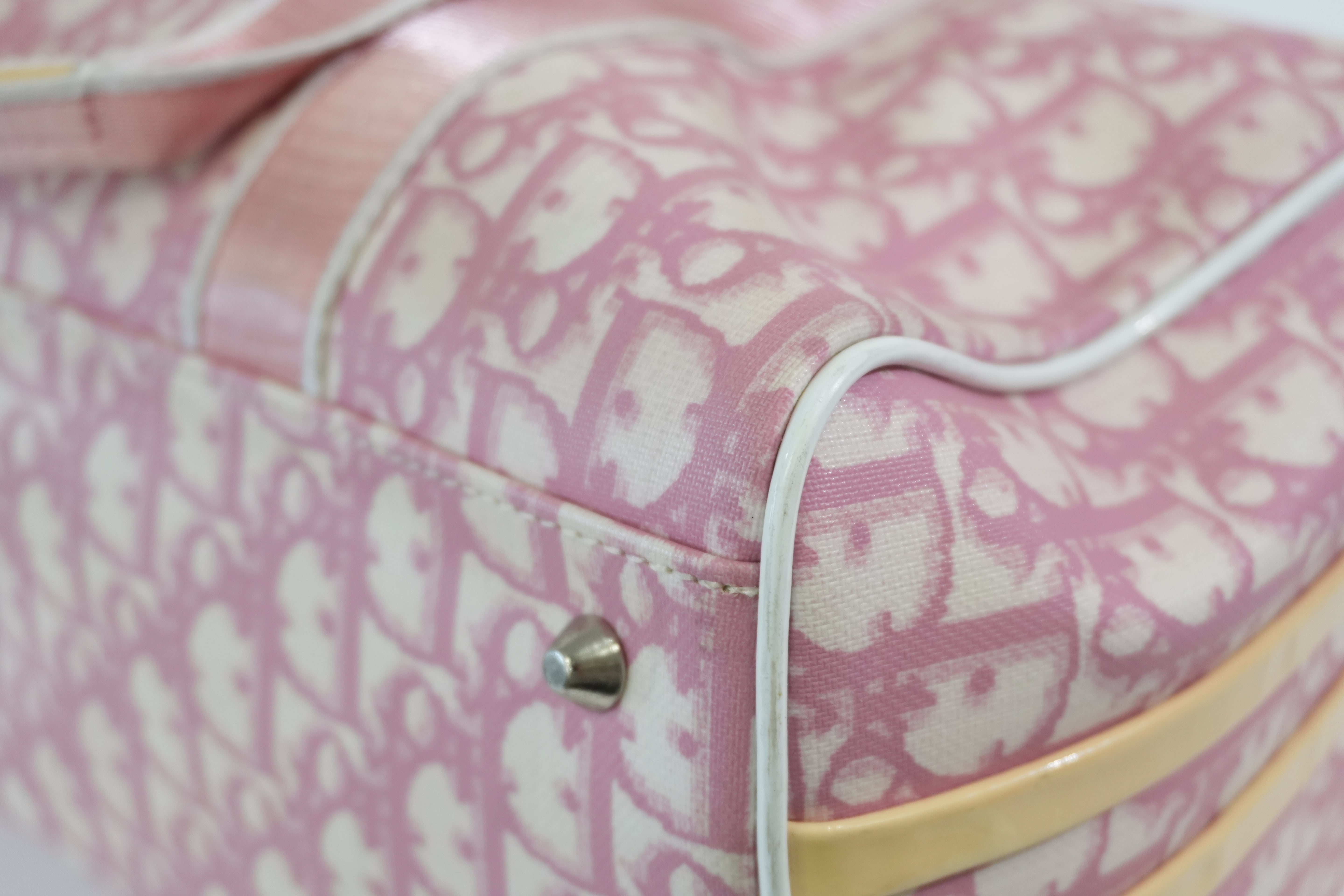 Pre-owned Dior Oblique Handbag Pink