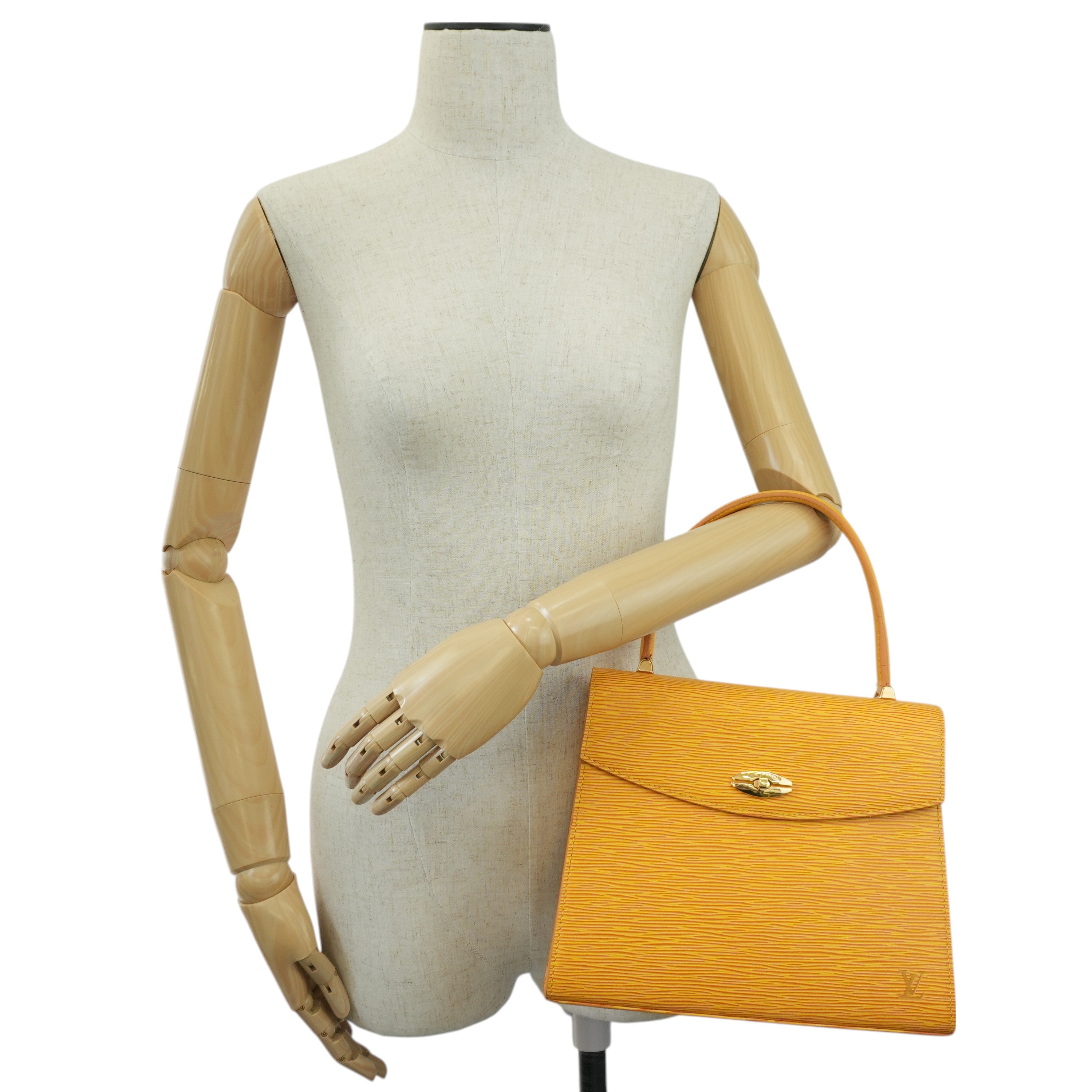 Louis Vuitton Epi Malesherbe Handbag Yellow Used